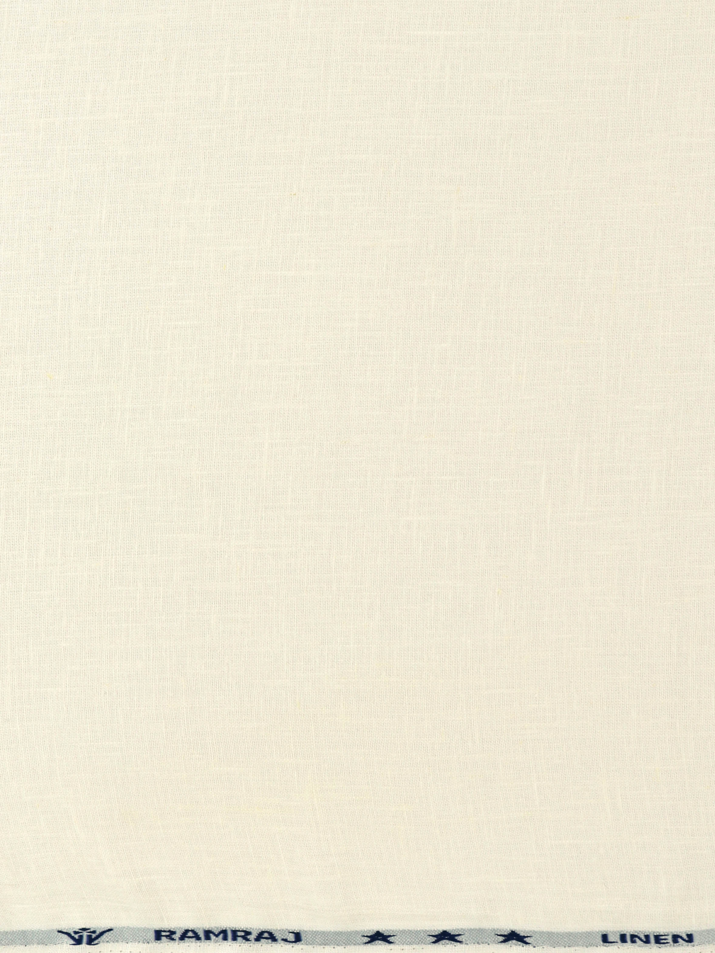 Men Linen Lyocell OffWhite Plain Shirt Fabric Greater