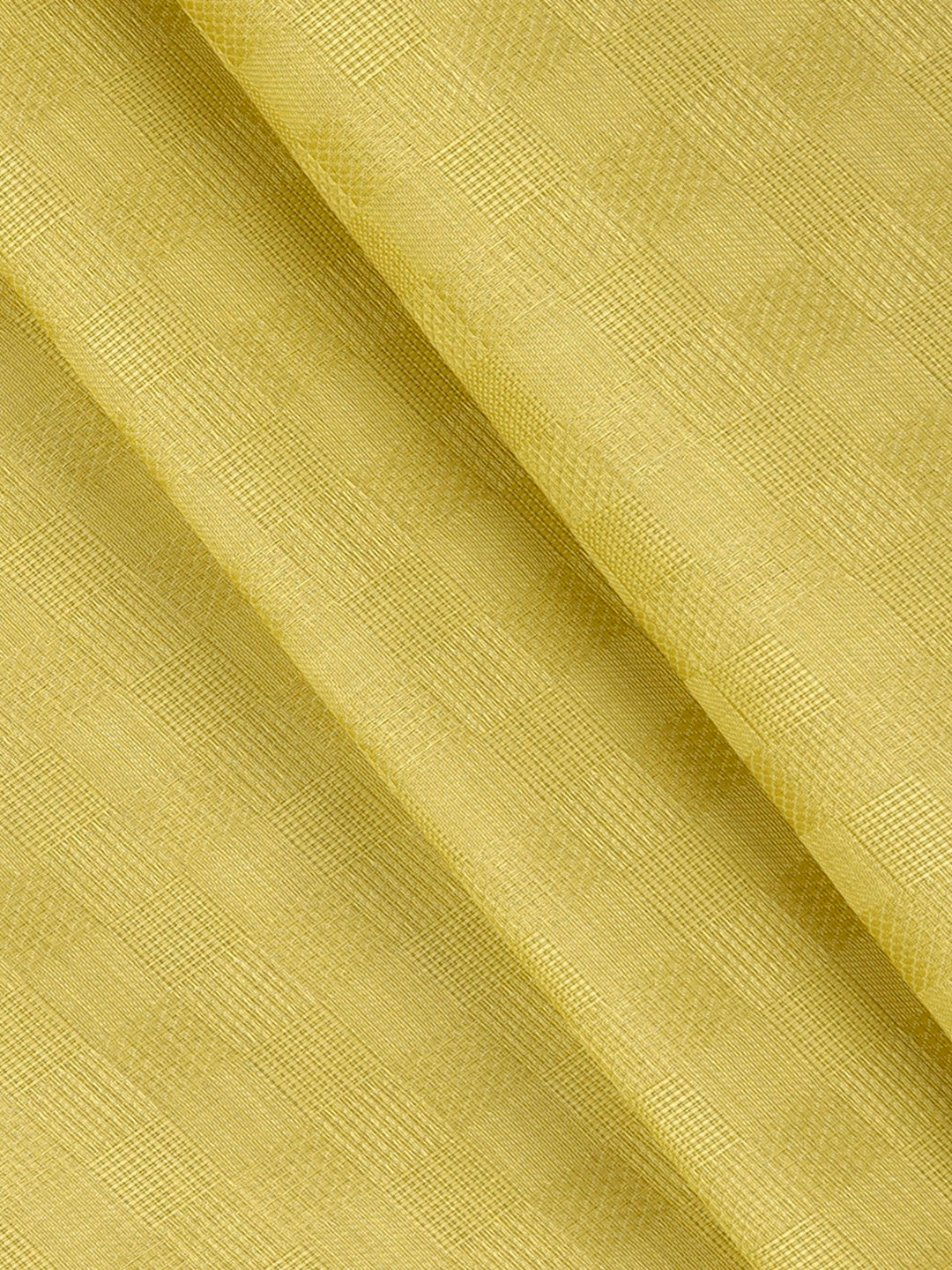 Cotton Rich Self Design Shirt Fabric Yellow HI-Tech