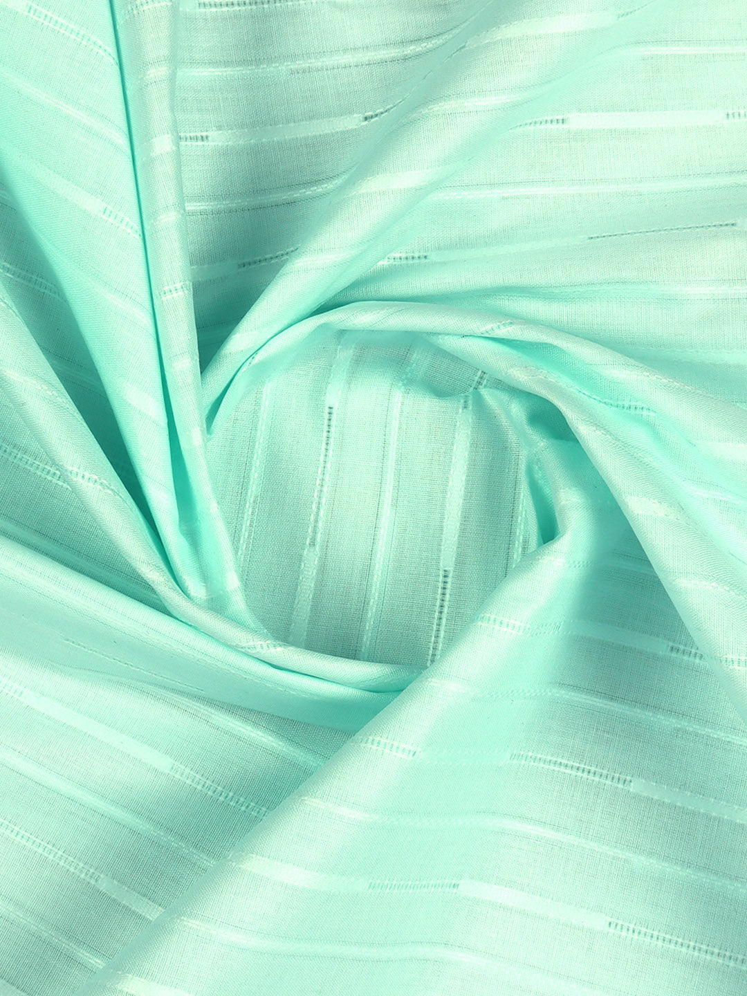 Men's Cotton Rich Self Design Shirt Fabric Blue HI-Tech