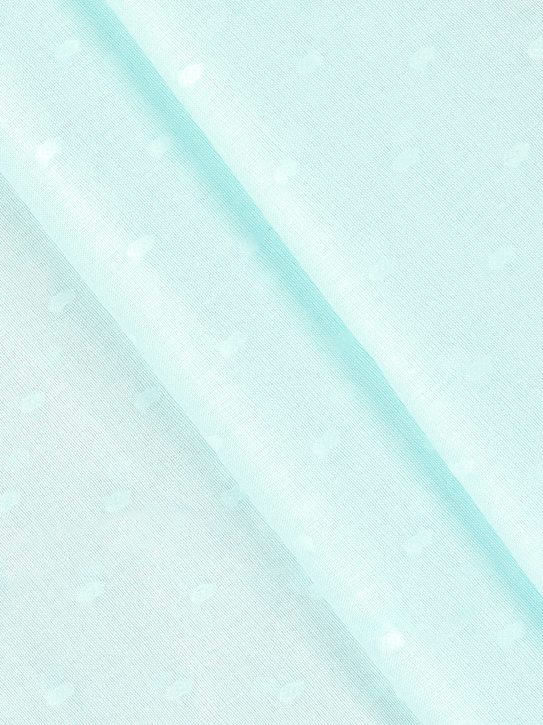 Men's Cotton Rich Self Design Shirt Fabric Blue HI-Tech