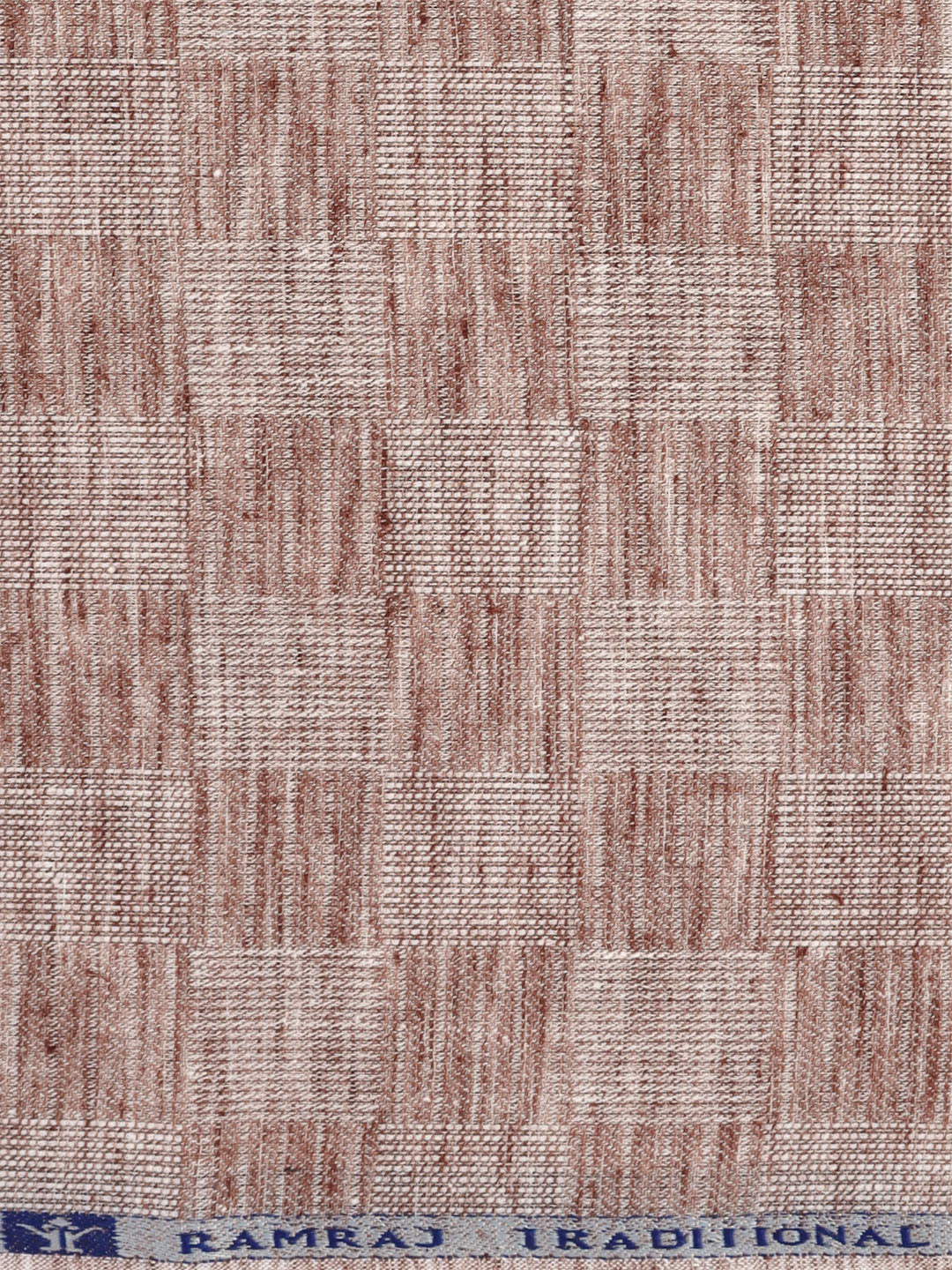 Cotton Rich Checked Brown Shirt Fabric High Style