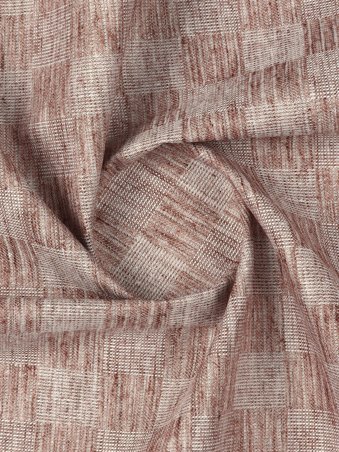 Cotton Rich Checked Brown Shirt Fabric High Style
