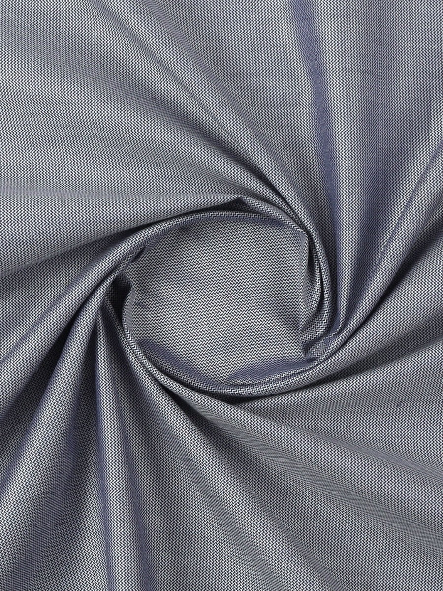 Cotton Blue Self Design Shirt Fabric- Infinity