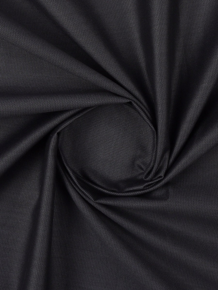 Cotton Grey Self Design Shirt Fabric- Infinity