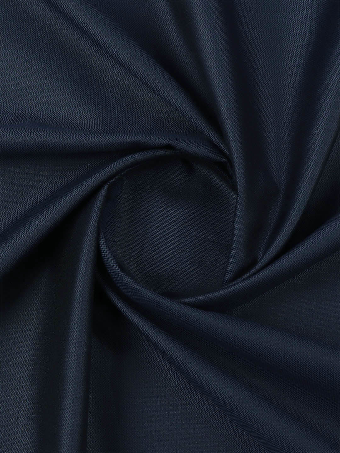 Cotton Rich Self Design Dark Blue Shirting Fabric Infinity