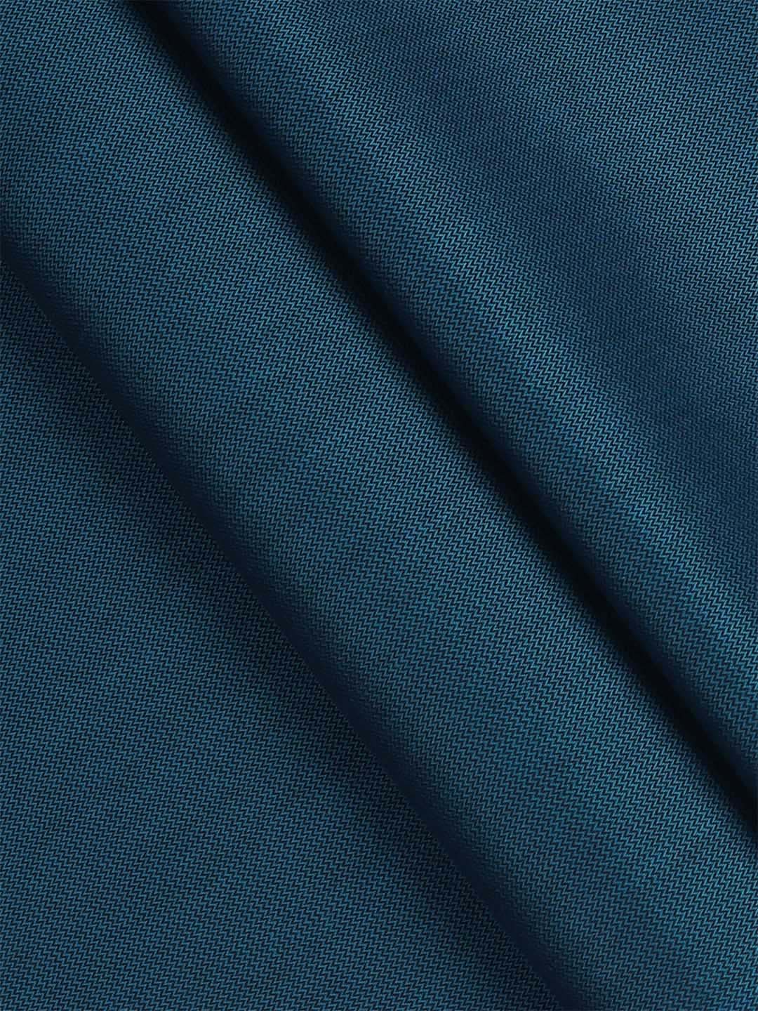 Cotton Rich Self Design Dark Blue Shirting Fabric Infinity