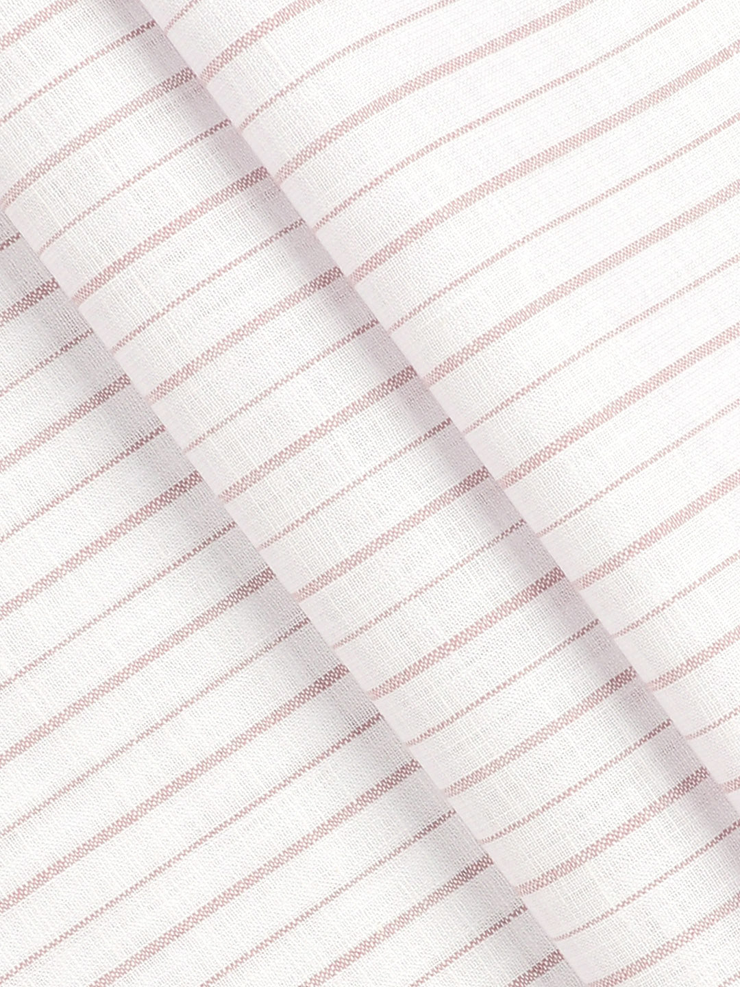 Cotton Rich Striped White Shirt Fabric Infinity