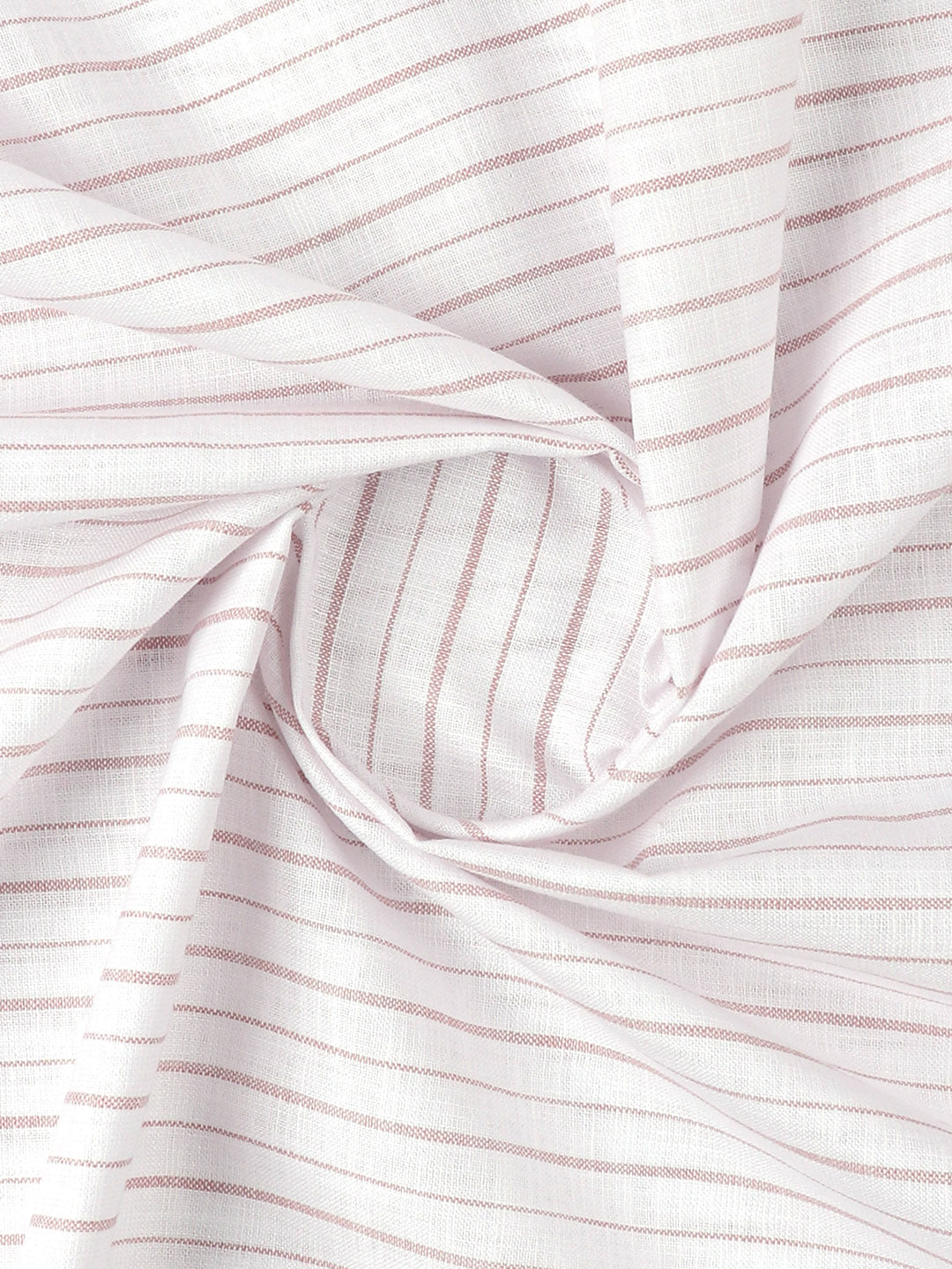 Cotton Rich Striped White Shirt Fabric Infinity