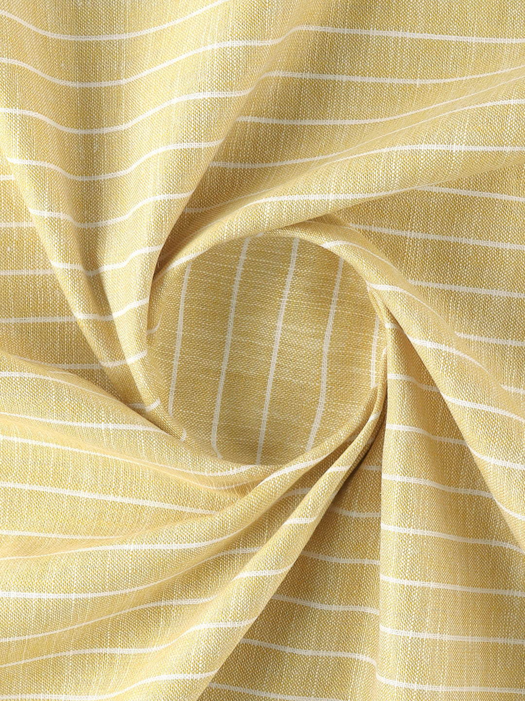 Mens Cotton Blend Striped Shirt Fabric Yellow Wonderla Plus