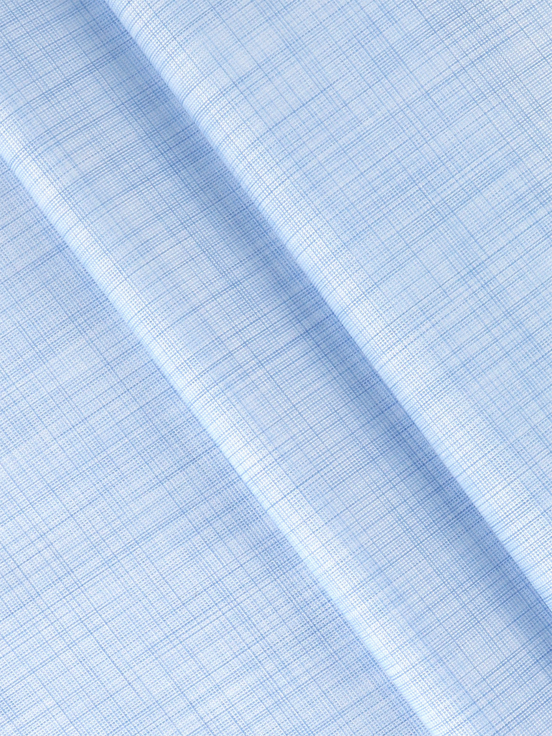 Men Cotton Rich Light Blue Plain Shirt Fabric Infinity