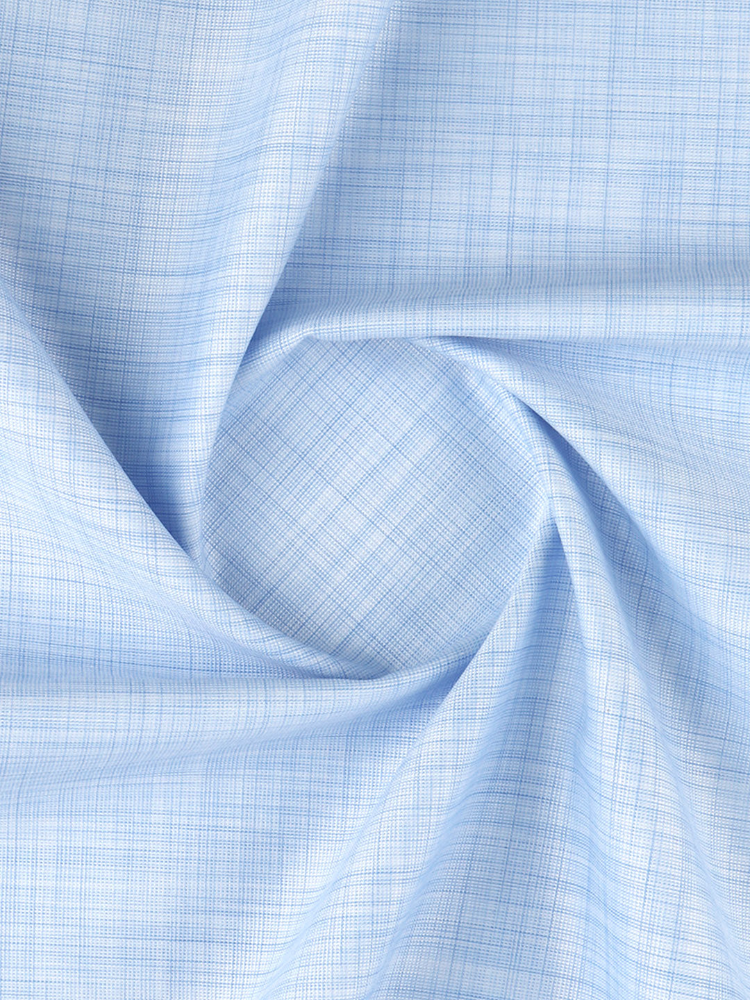 Men Cotton Rich Light Blue Plain Shirt Fabric Infinity