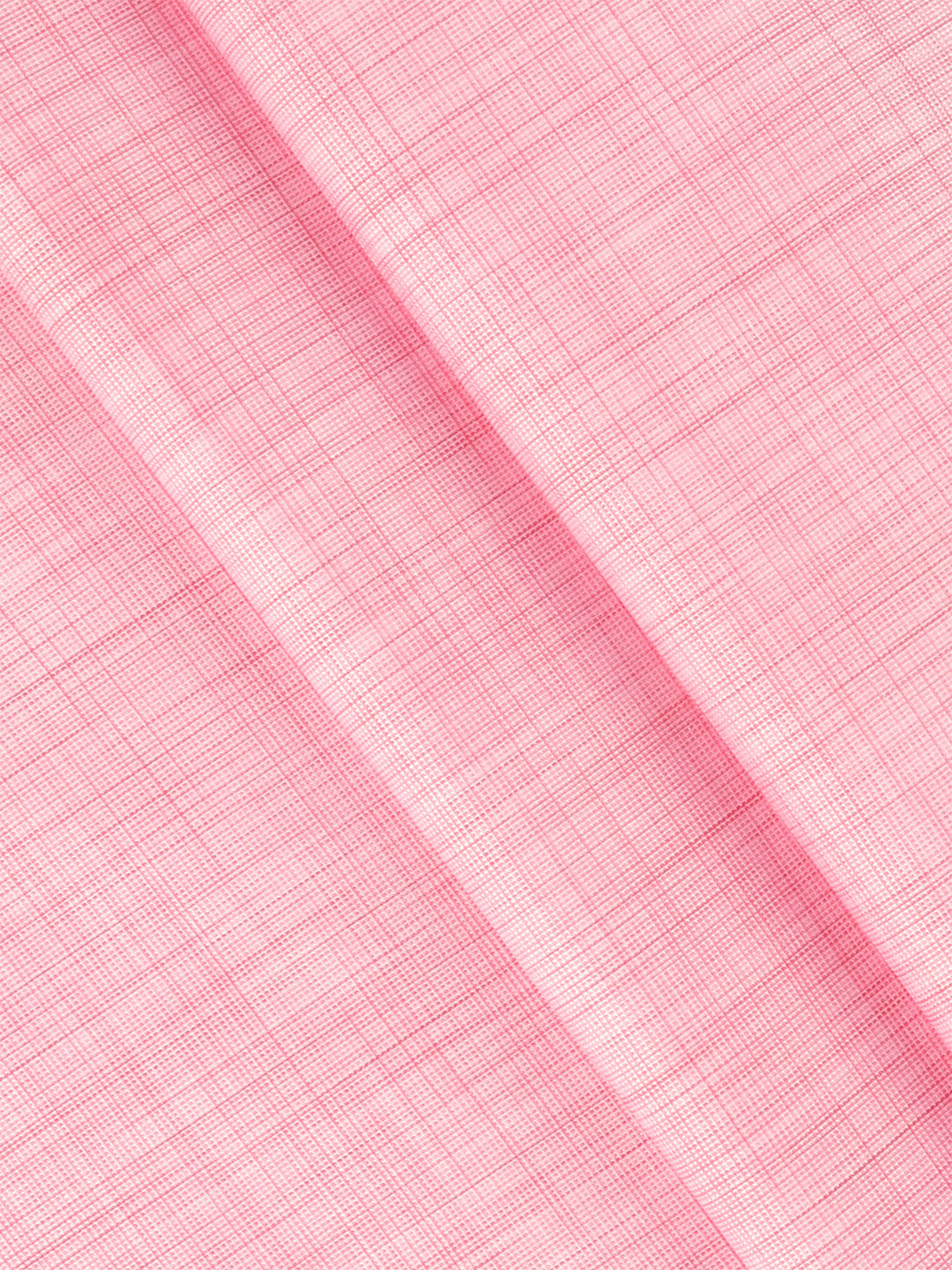 Men Cotton Rich Pink Plain Shirt Fabric Infinity