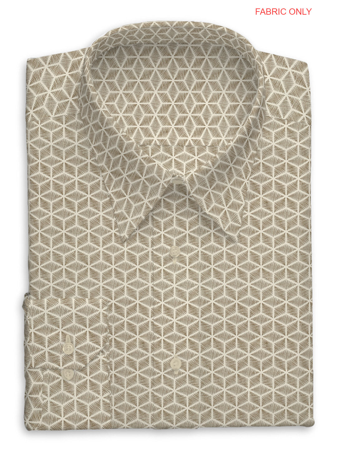 100% Premium Cotton Radiant Print Green Colour Shirt Fabric - OSLO