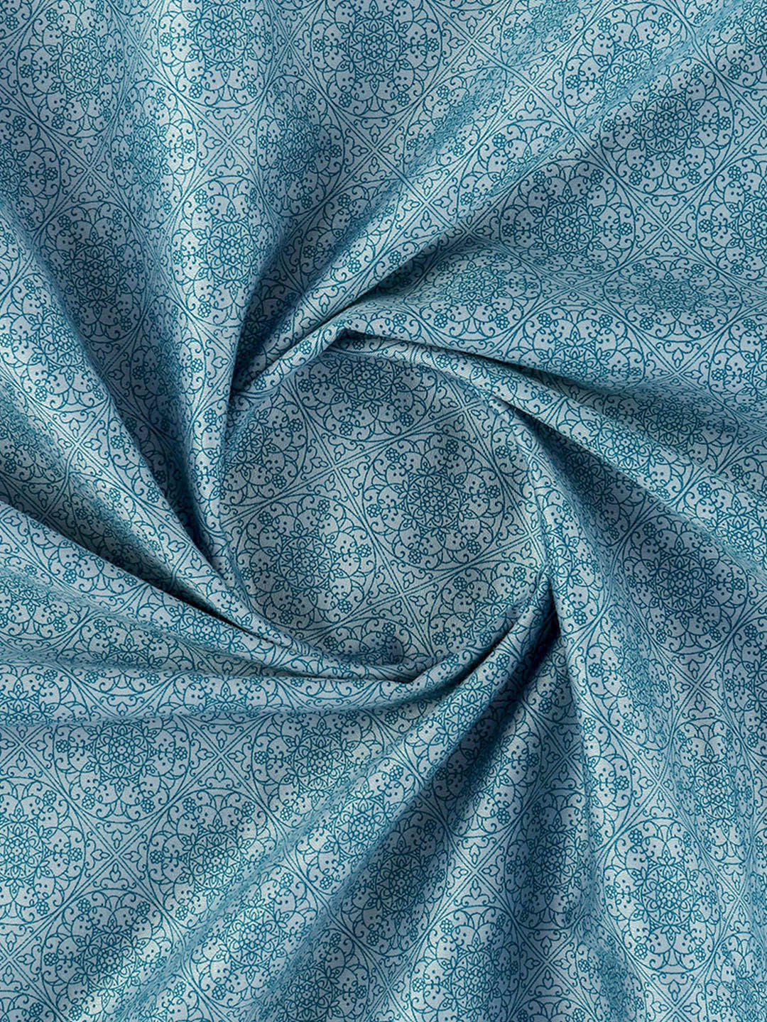 Men Cotton Rich Blue Printed Shirt Fabric Oslo Print