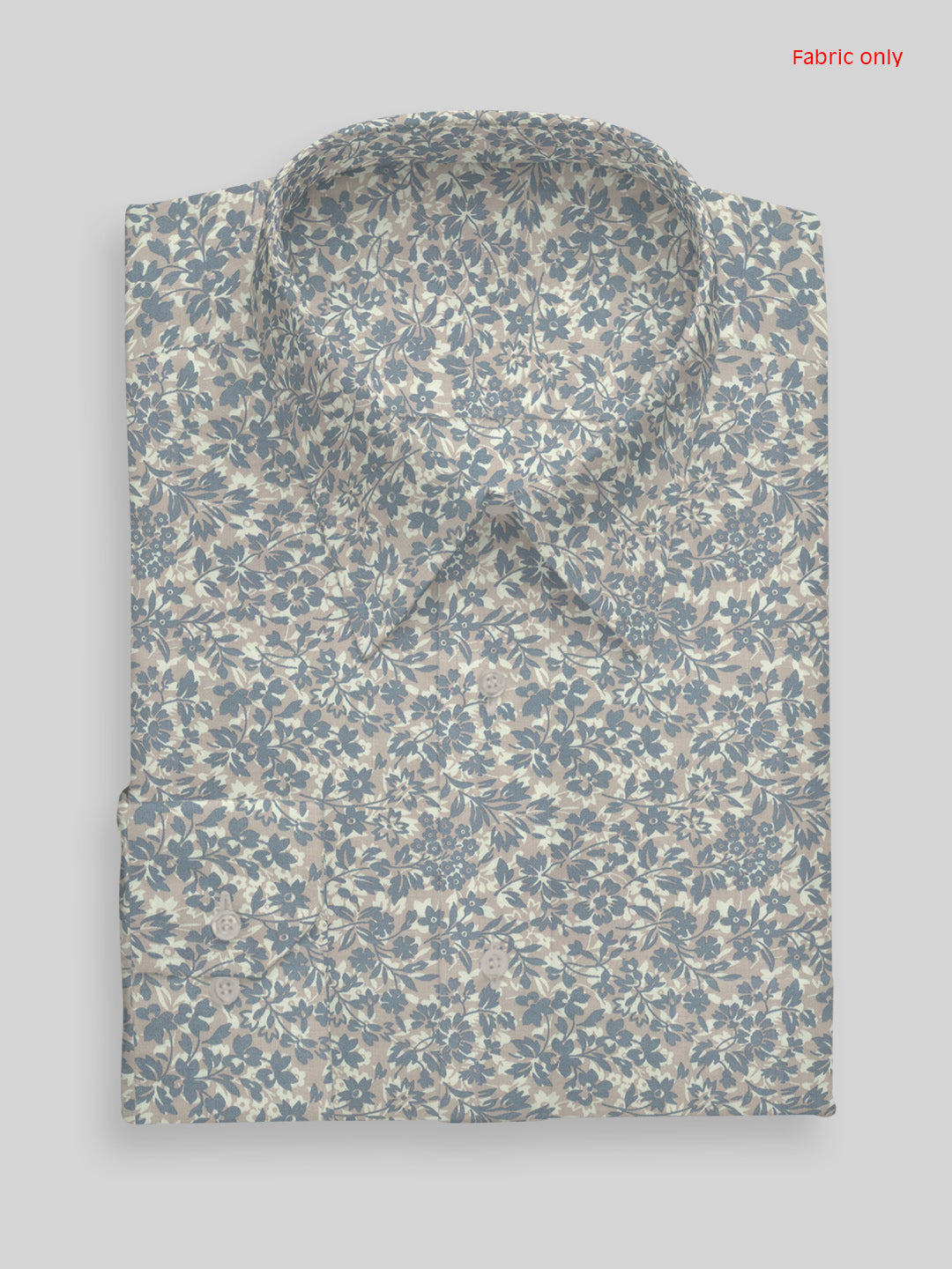 Men Cotton Rich Printed Shirt Fabric Blue Oslo Print