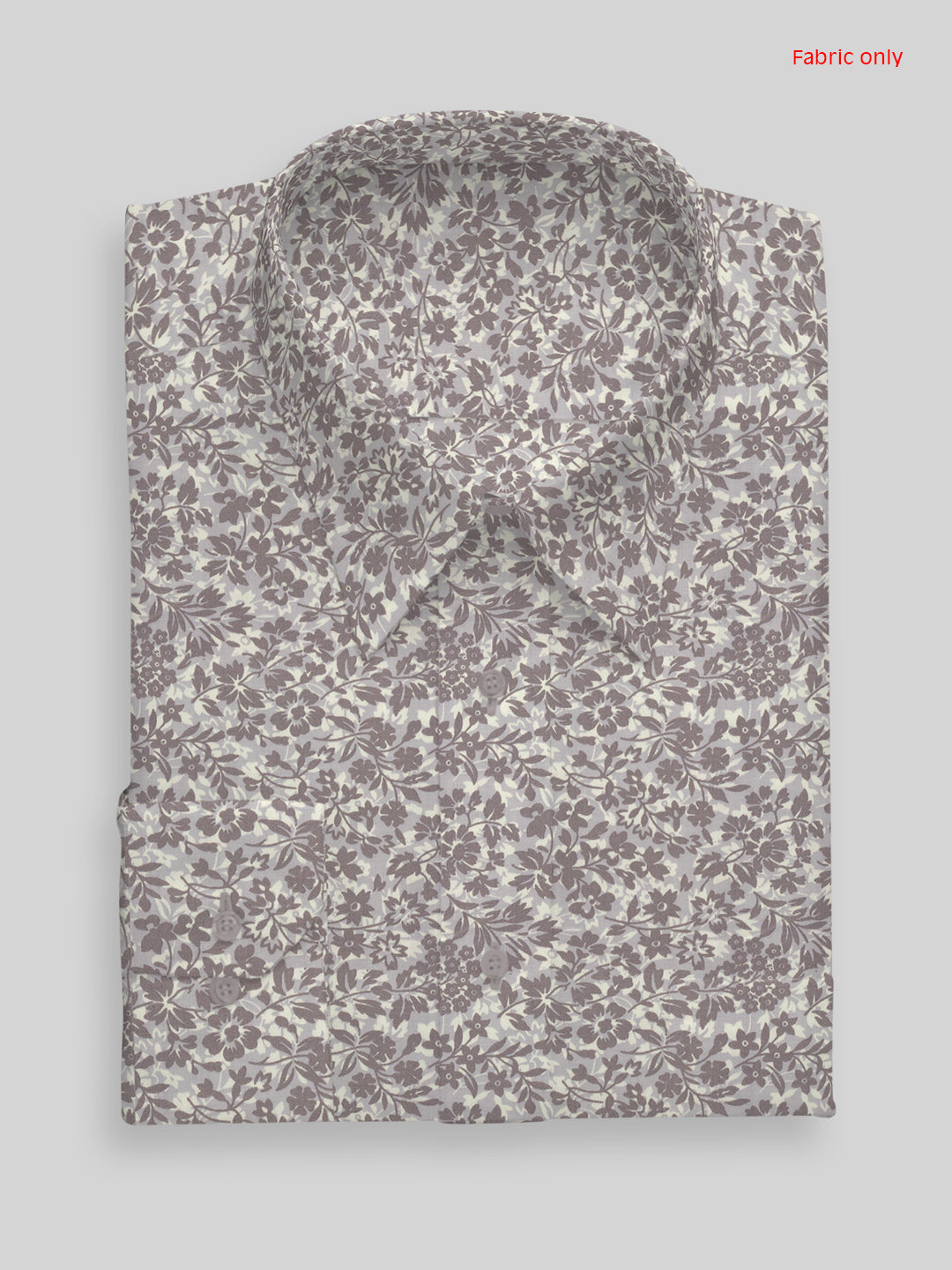 Men Cotton Rich Purple with Brown Printed Shirt Fabric Oslo Print