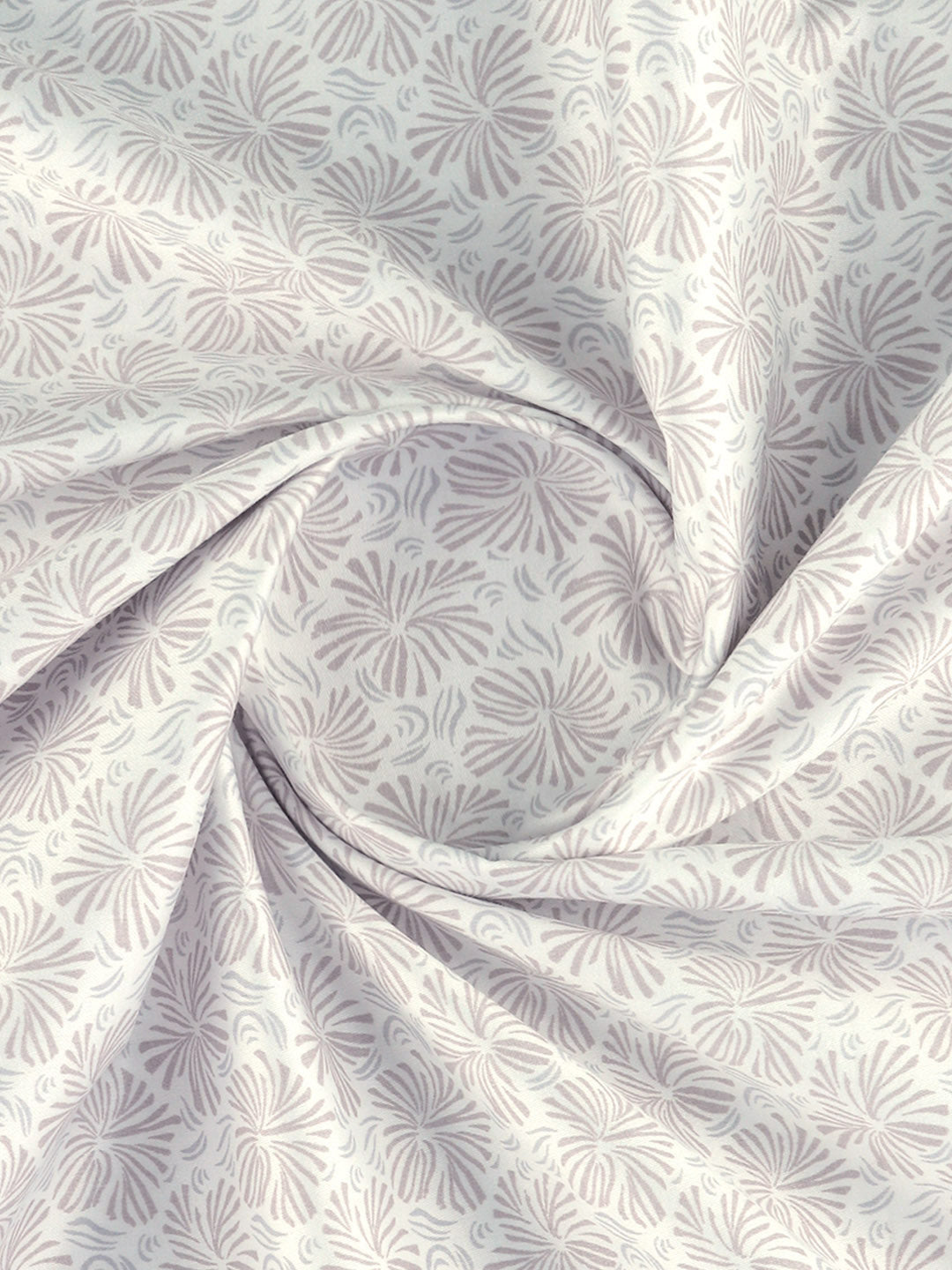 Men Cotton Rich White with Purple Printed Shirt Fabric Oslo Print