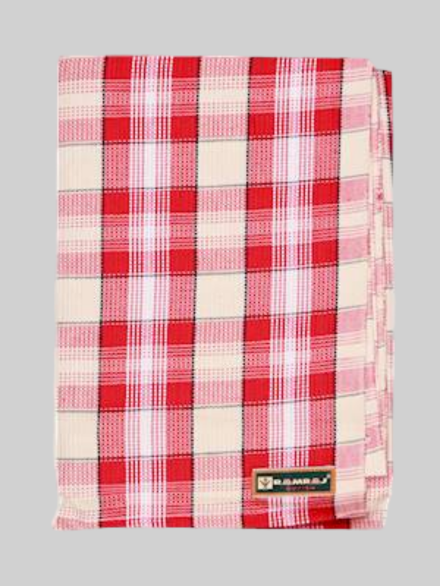 Junipper Cotton Colour Bath Towel-Red