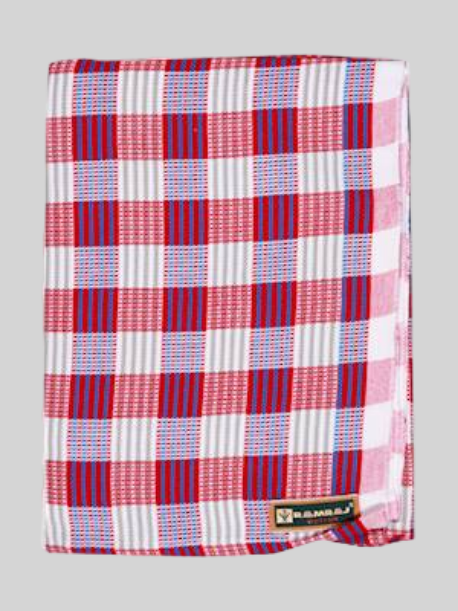 Junipper Cotton Colour Bath Towel-Design three