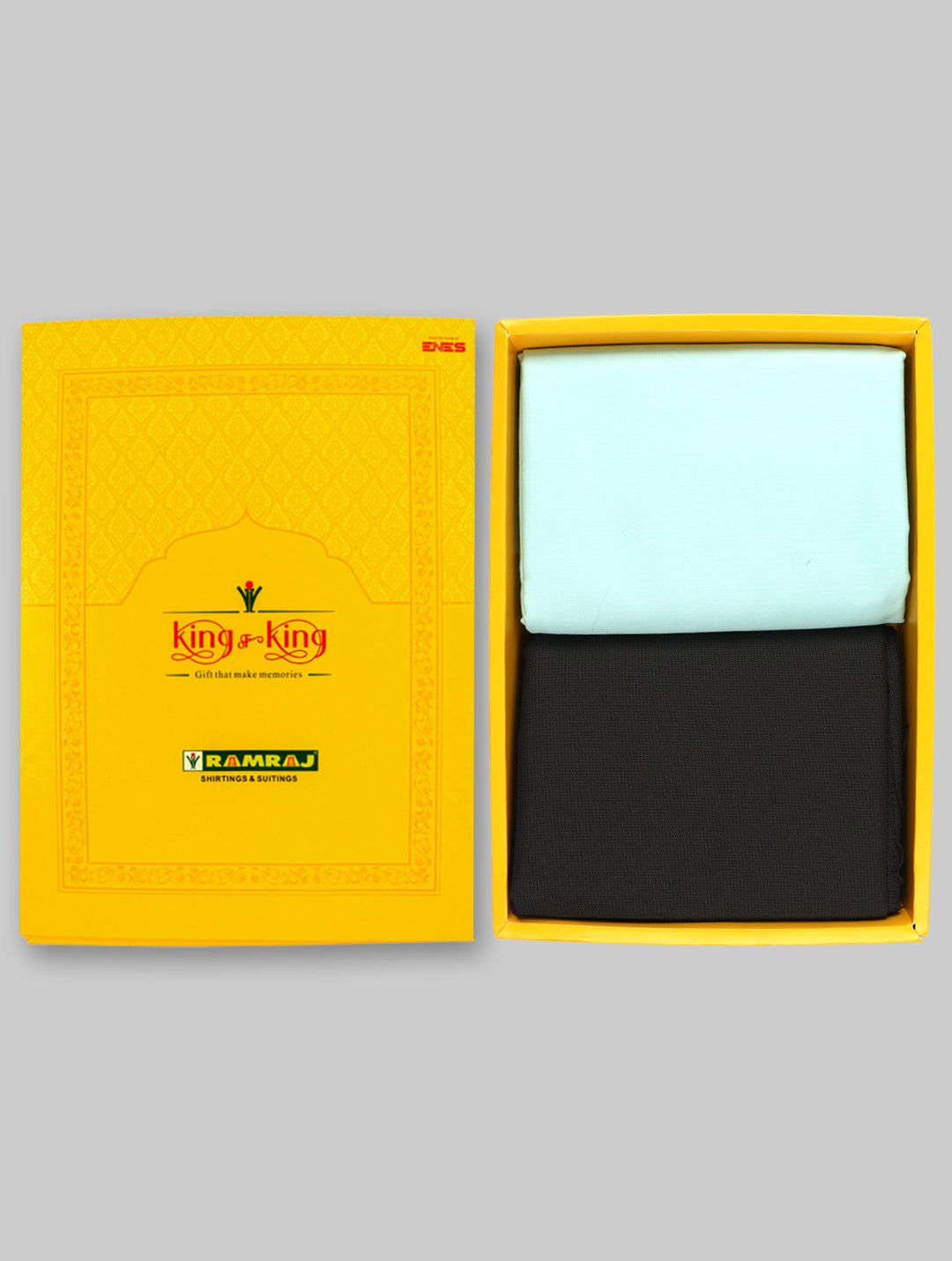 Men Cotton Plain Shirting & Suiting Gift Box KK129