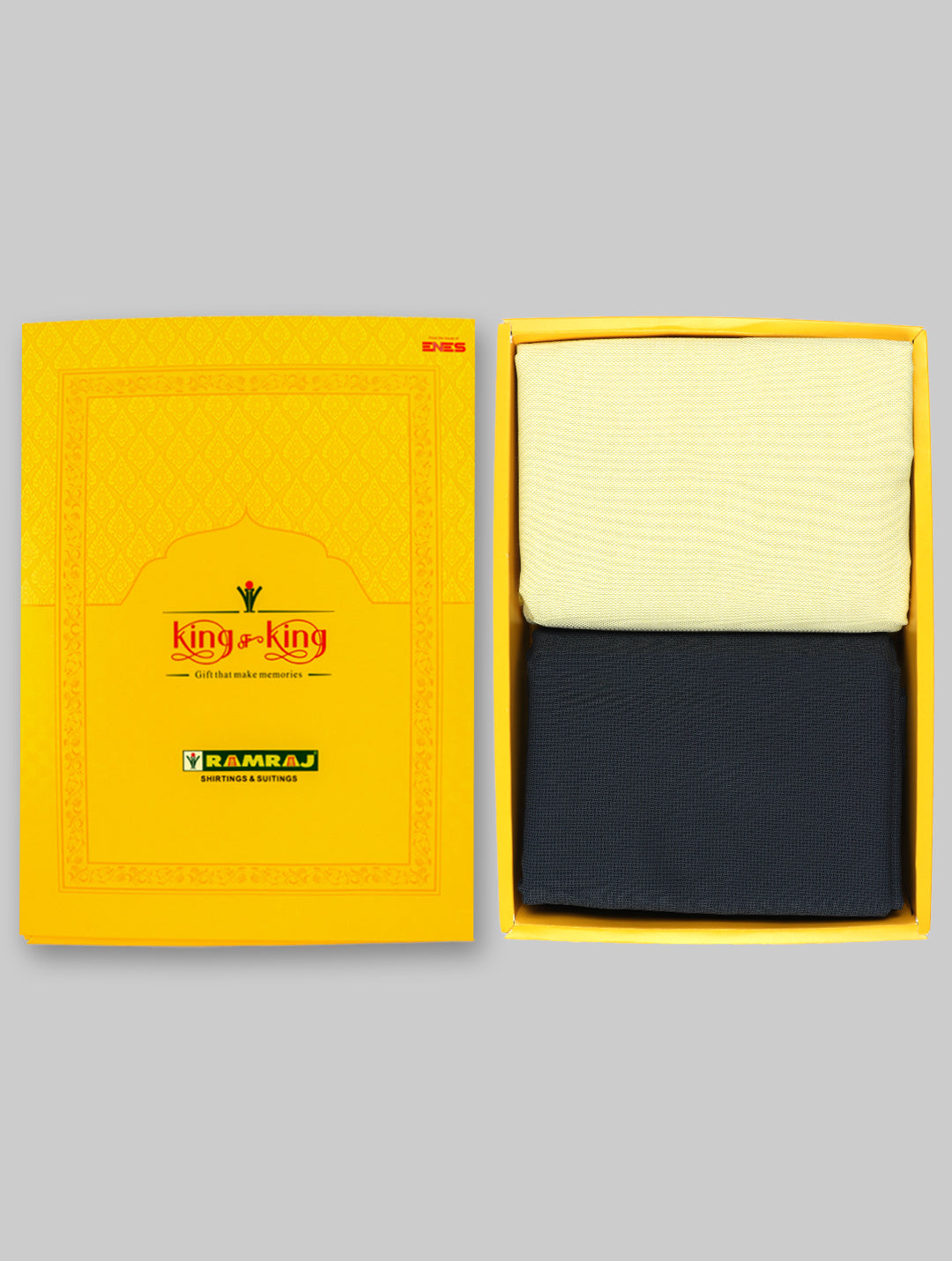 Men Cotton Plain Shirting & Suiting Gift Box KK128