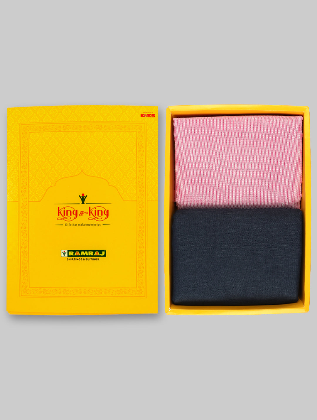 Men Cotton Plain Shirting & Suiting Gift Box KK127