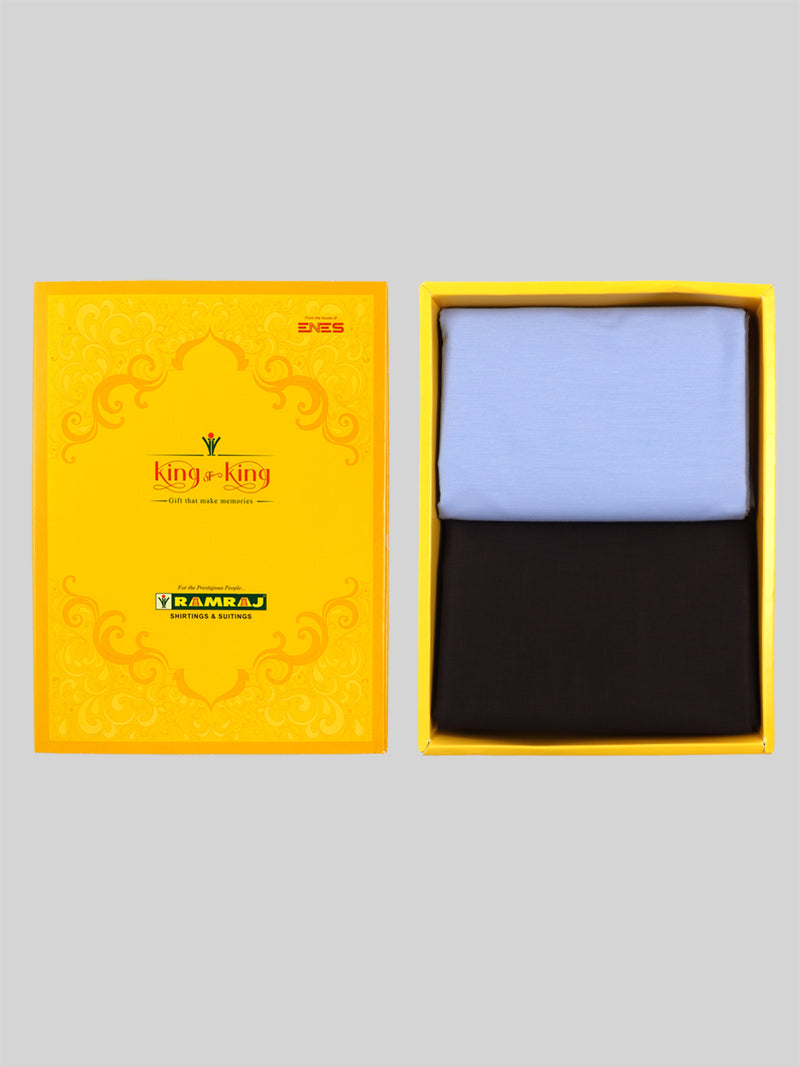Cotton Plain Shirting & Suiting Gift Box Combo KK75