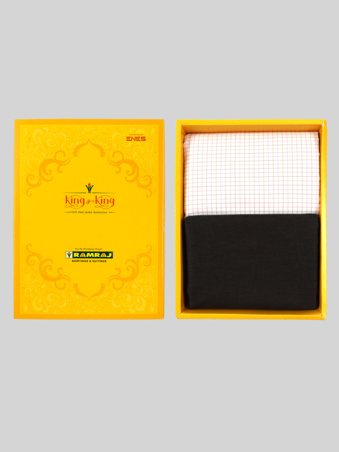 Cotton Checked Shirting & Suiting Gift Box Combo KK69-Ad vert