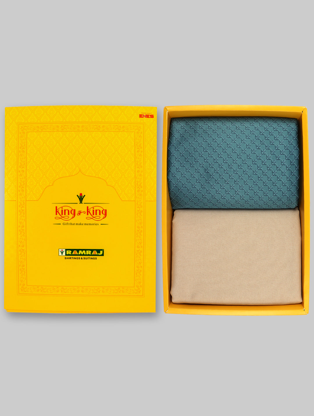 Men Cotton Printed Shirting & Suiting Gift Box KK123
