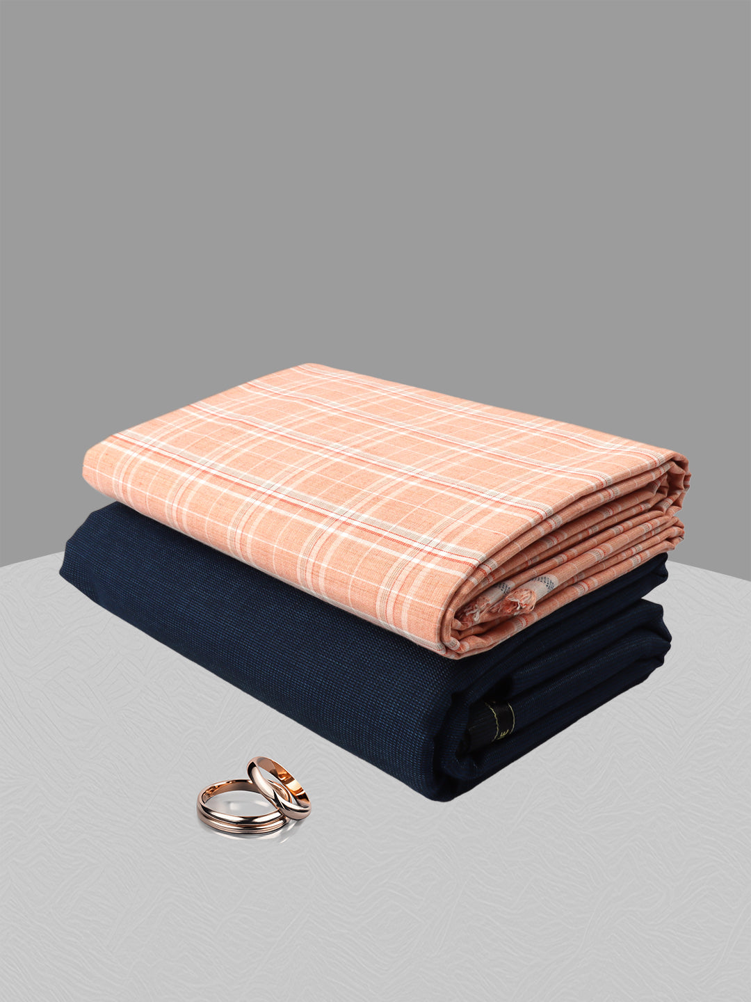 Men Cotton Checked Shirting & Suiting Gift Box KK117