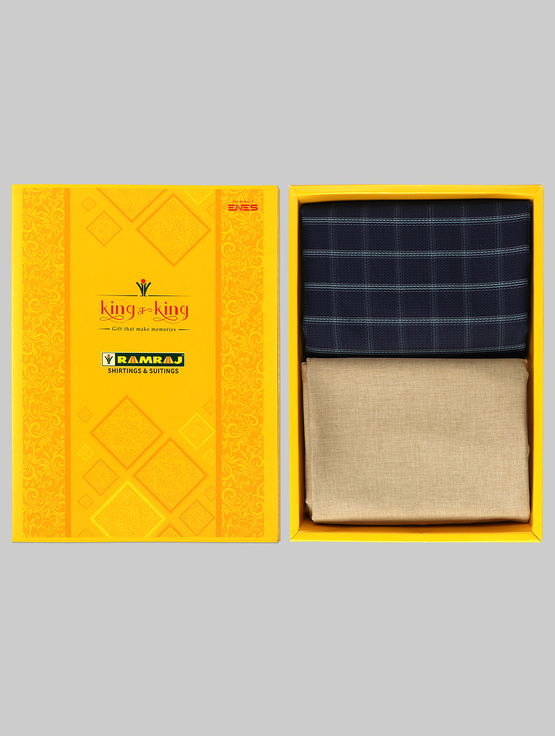 Cotton Checked Shirting & Suiting Gift Box Combo KK84