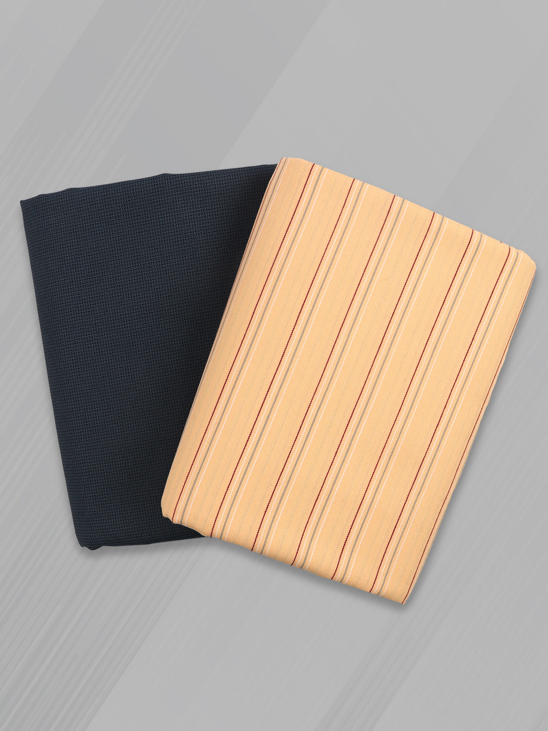 Cotton Blend Striped Shirting & Suiting Gift Box KK160