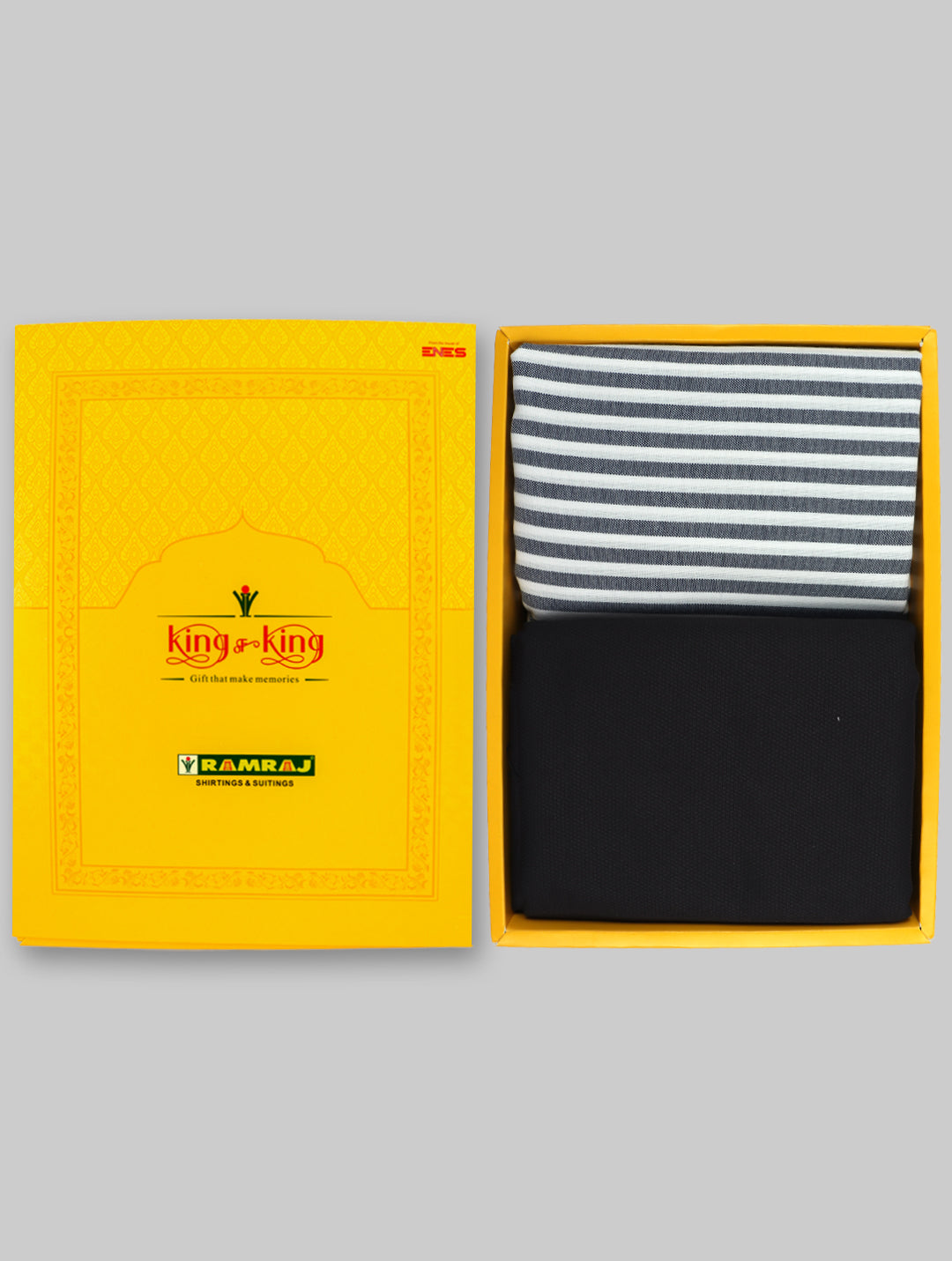 Cotton Striped Shirting & Suiting Gift Box Combo KK120