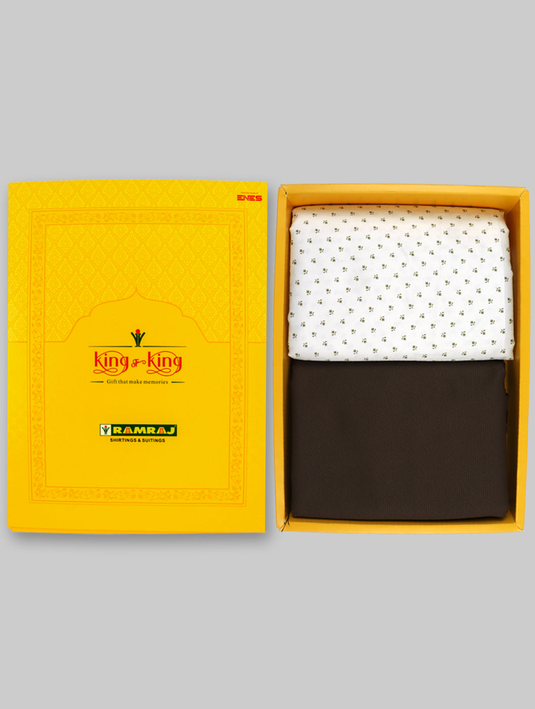 Men Cotton Printed Shirting & Suiting Gift Box KK125