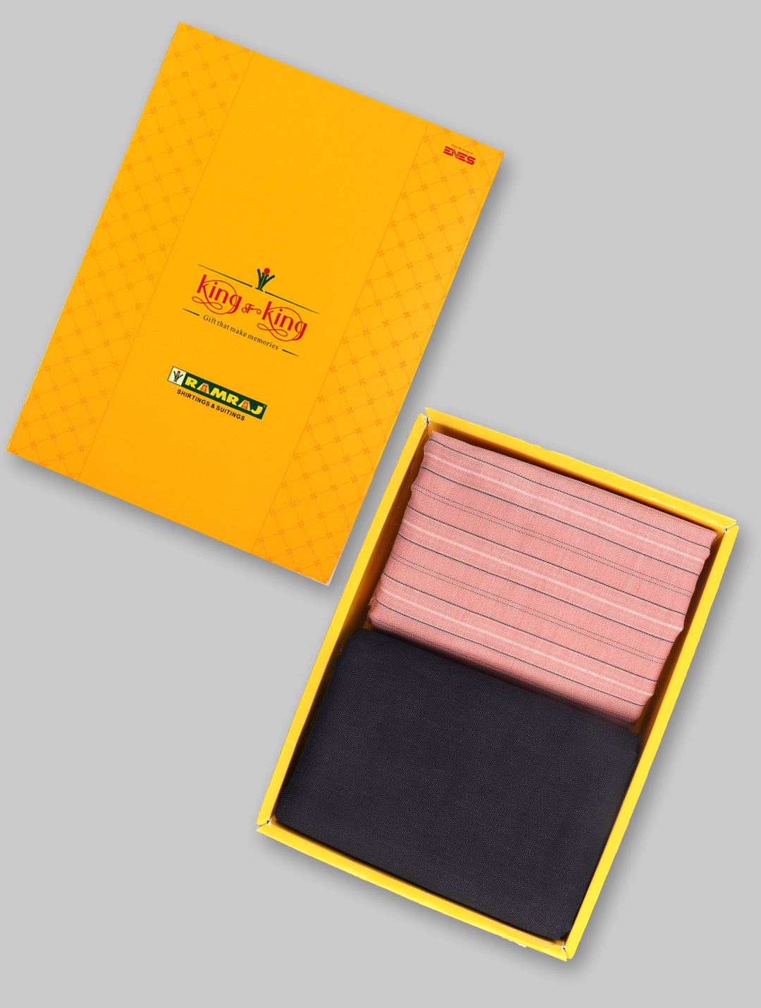 Cotton Blend Striped Shirting & Suiting Gift Box KK161