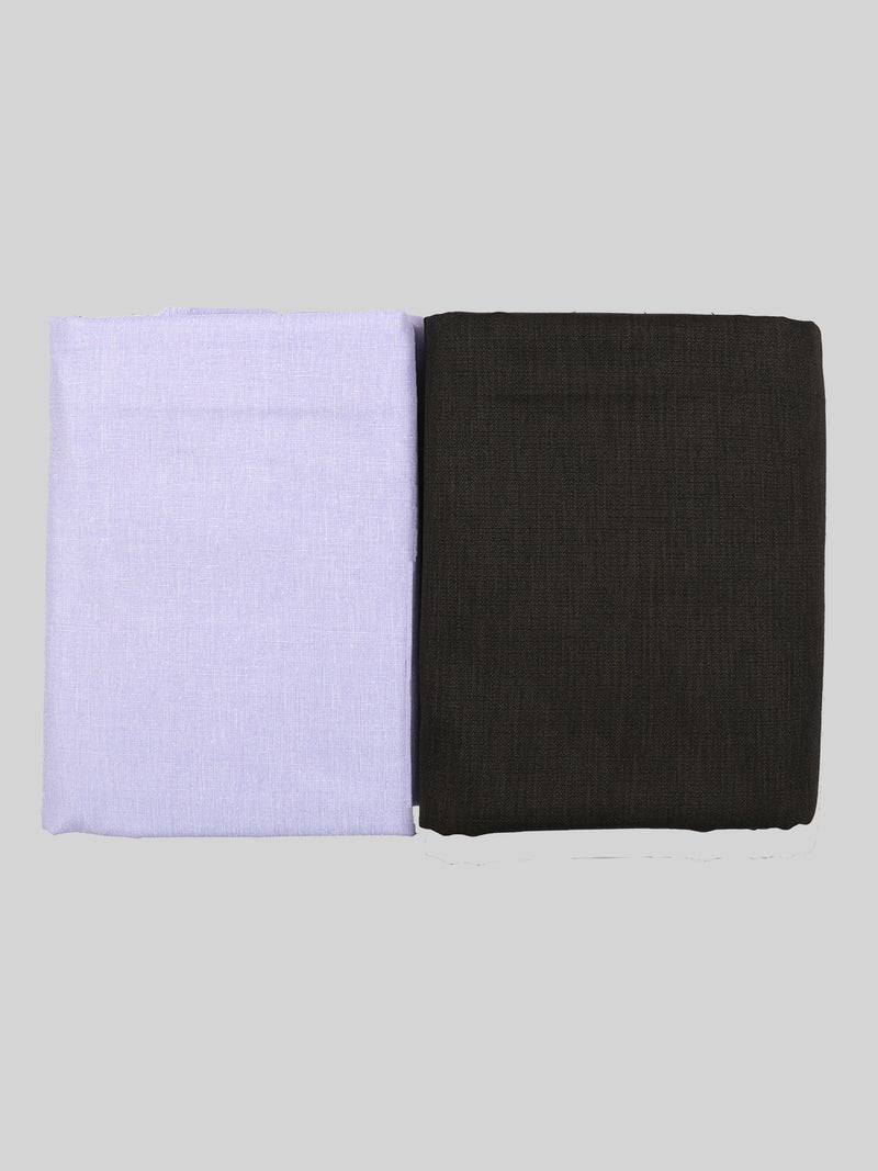Cotton Plain Shirting & Suiting Gift Box Combo KK71