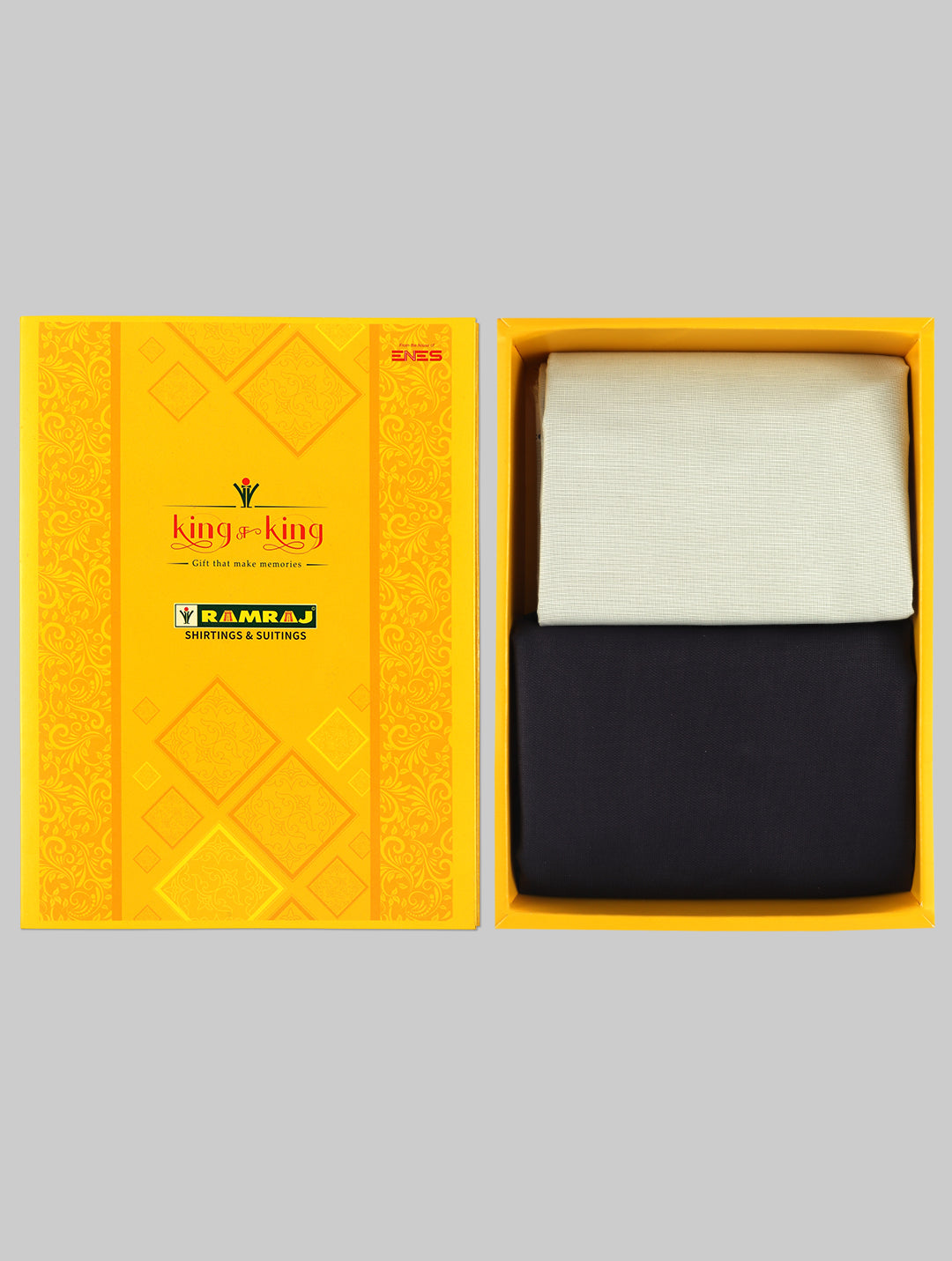 Men Cotton Plain Shirting & Suiting Gift Box KK113