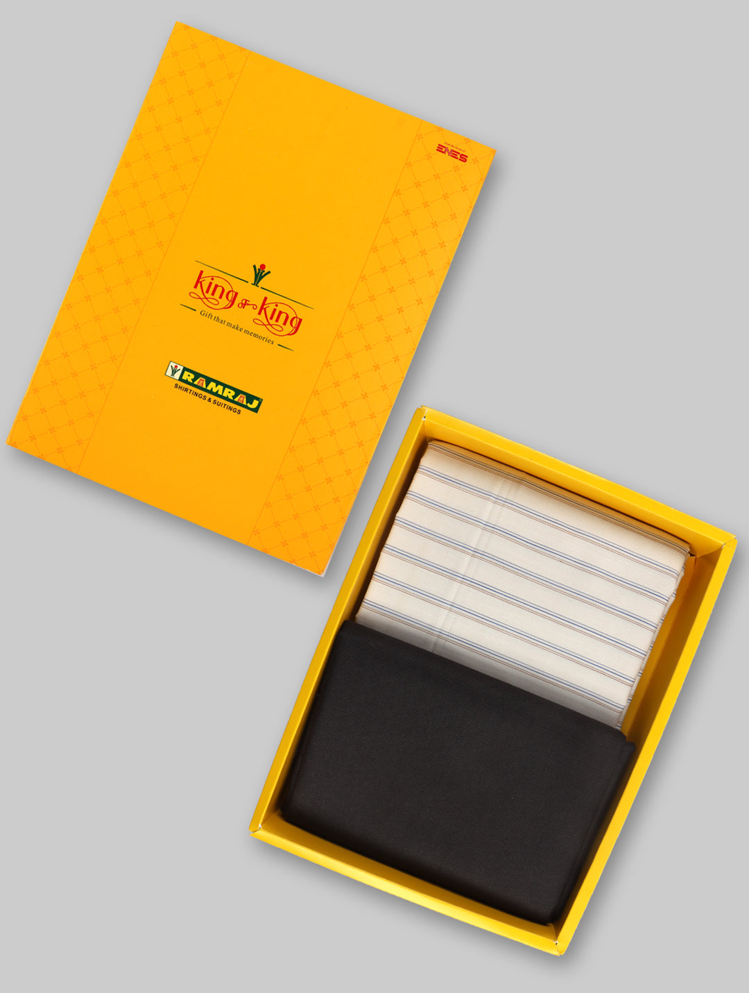 Cotton Blend Striped Shirting & Suiting Gift Box KK162