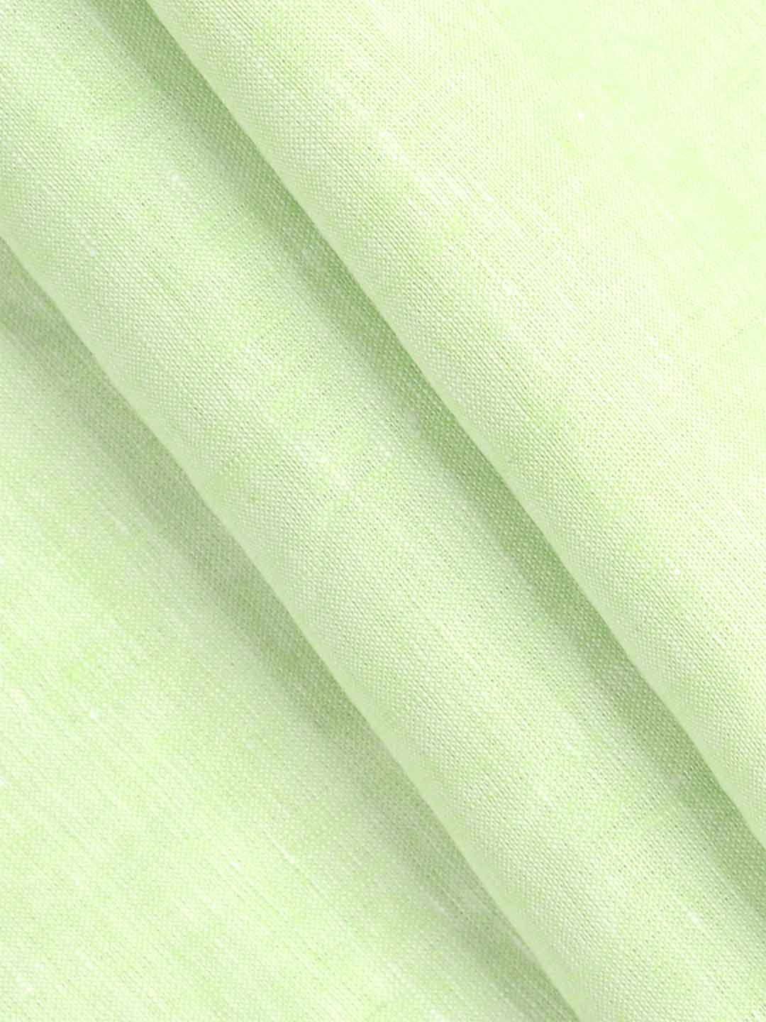 Pure Linen Self Design Pista Green Shirt Fabric Linen Park Legend