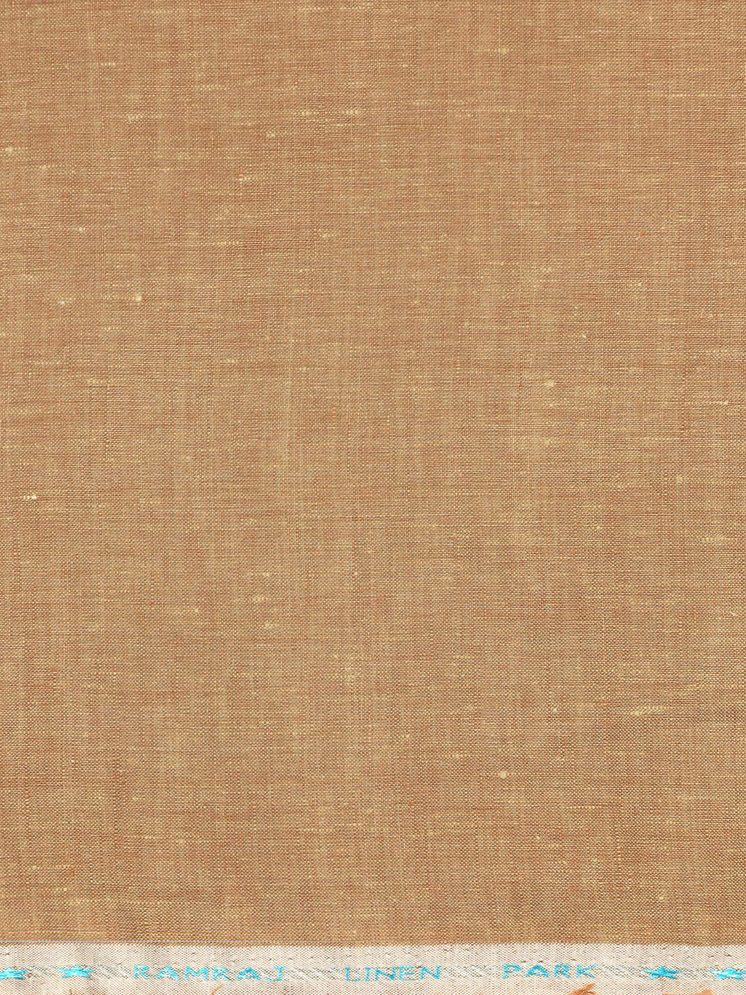 Men 100% Pure Linen Peach Plain Shirt Fabric