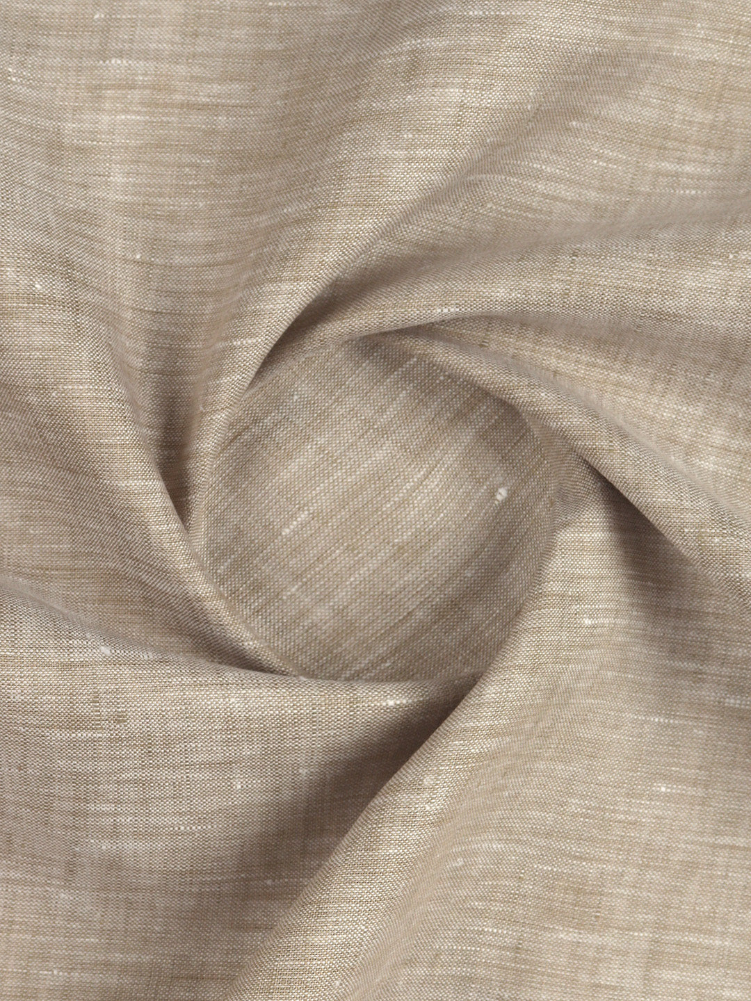 Men 100% Pure Linen Green Plain Shirt Fabric