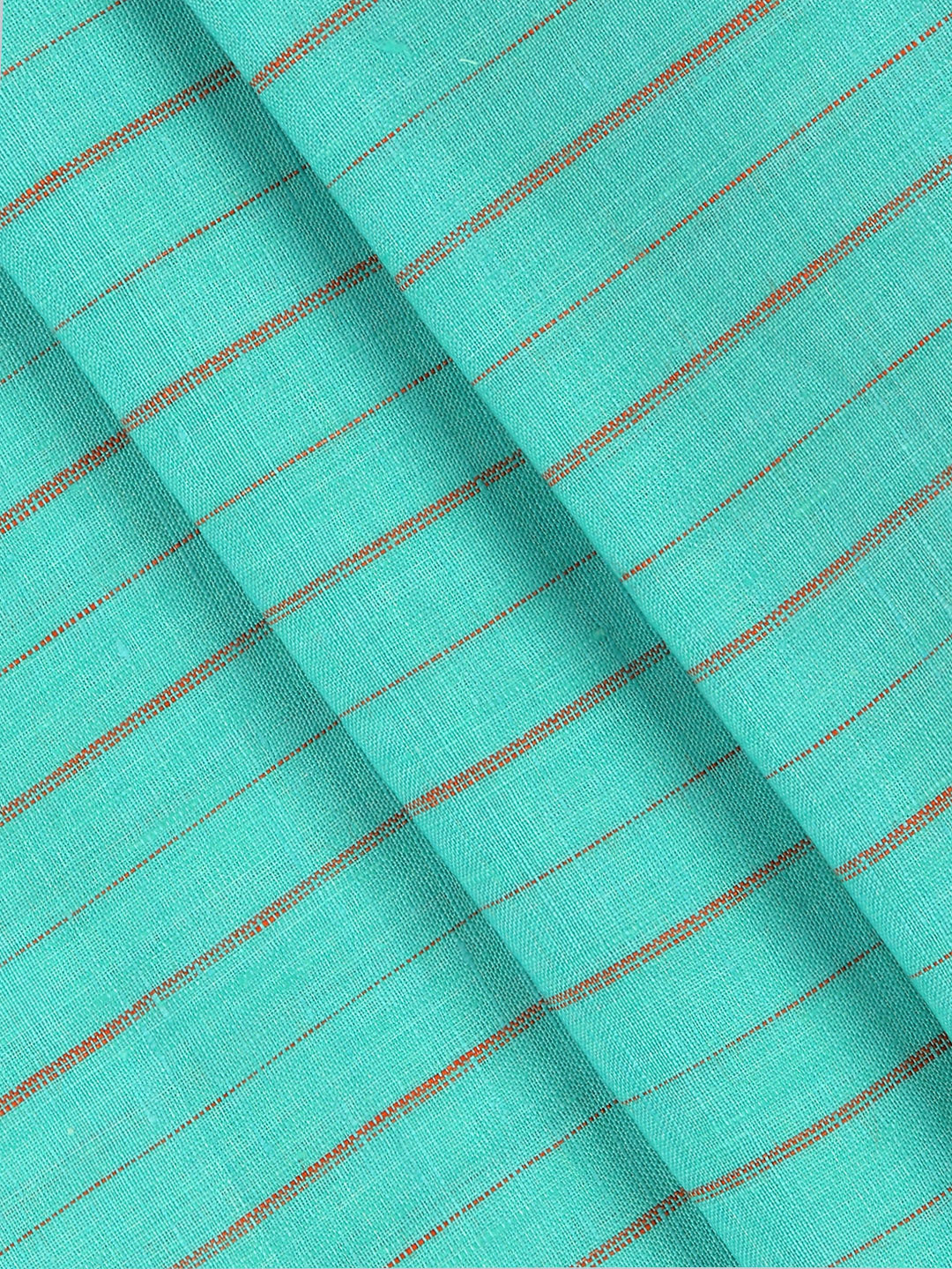 Men 100% Premium Linen Striped Blue Shirt Fabric Texena