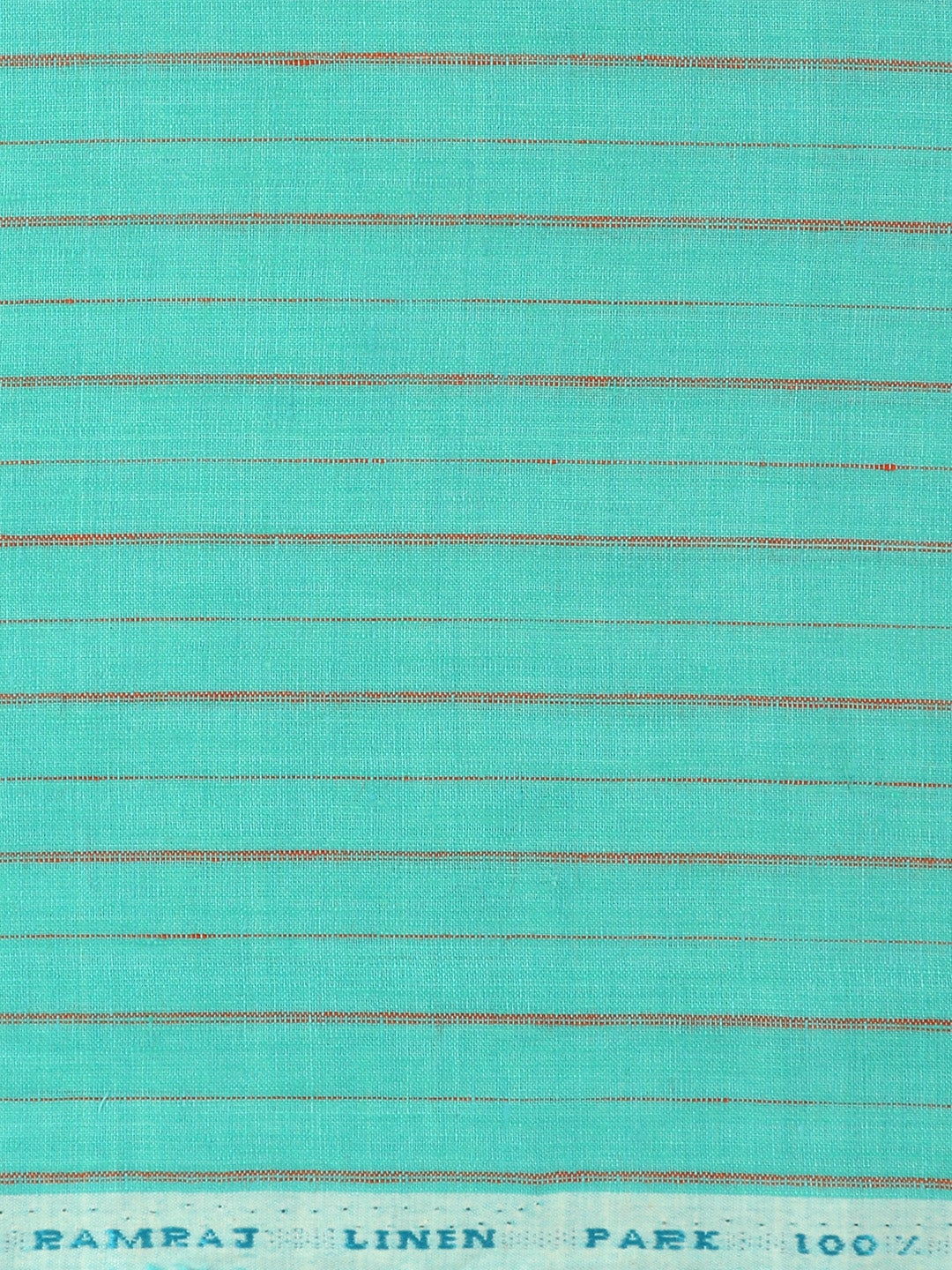 Men 100% Premium Linen Striped Blue Shirt Fabric Texena