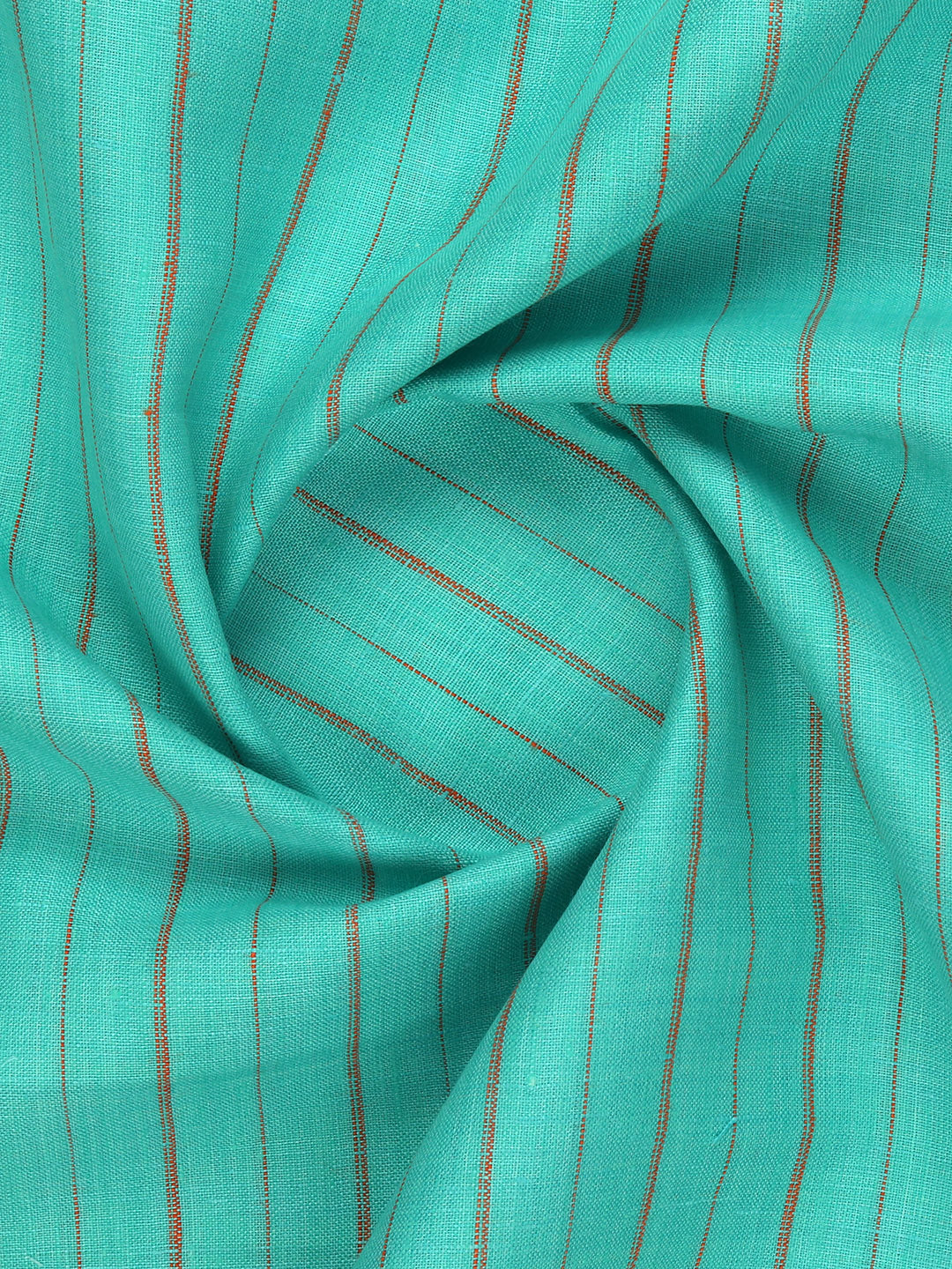Men 100% Premium Linen Striped Blue Shirt Fabric Texena