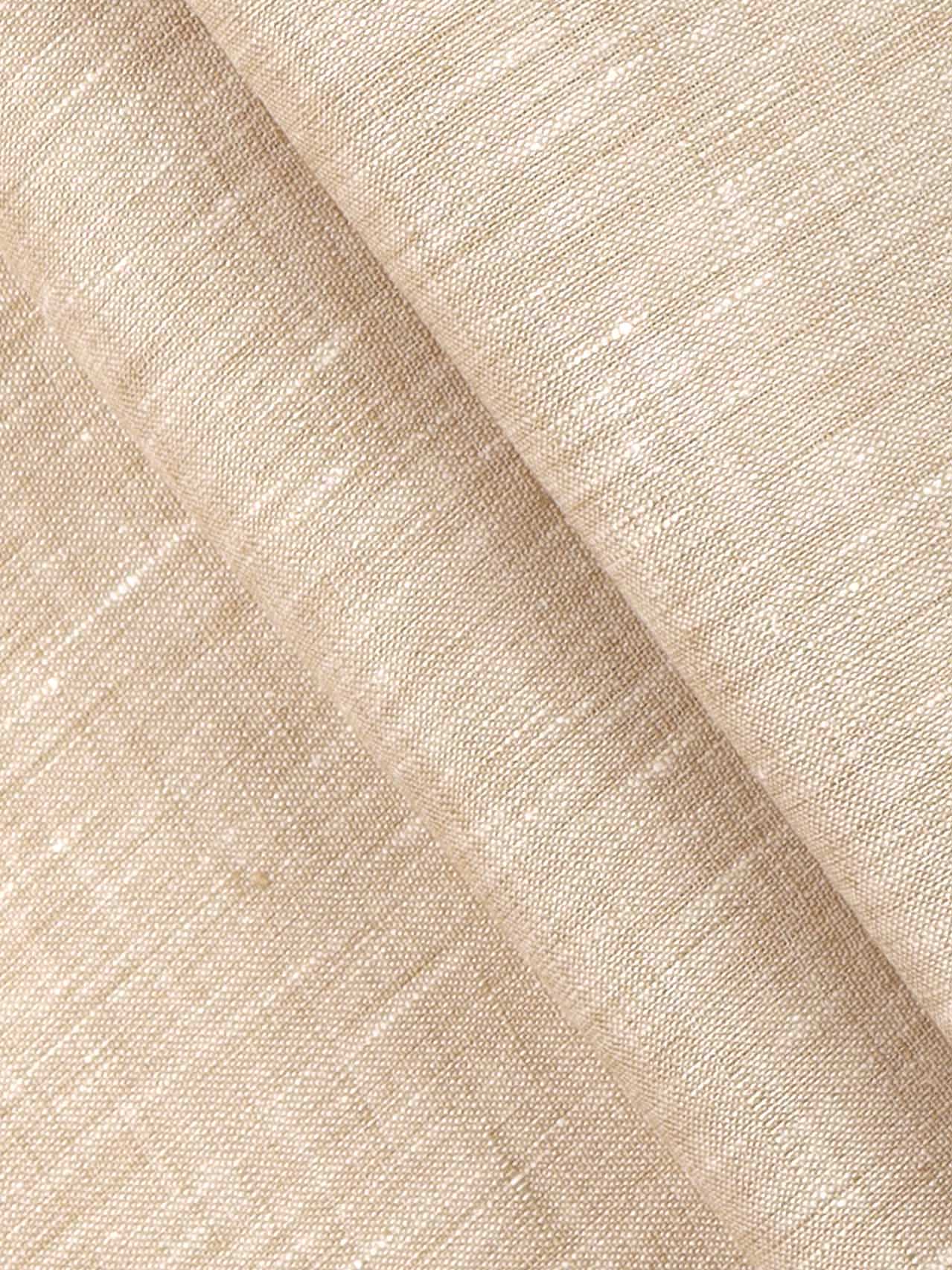 Pure Linen Colour Plain Shirt Fabric Light Brown Irish 8080-Pattern view