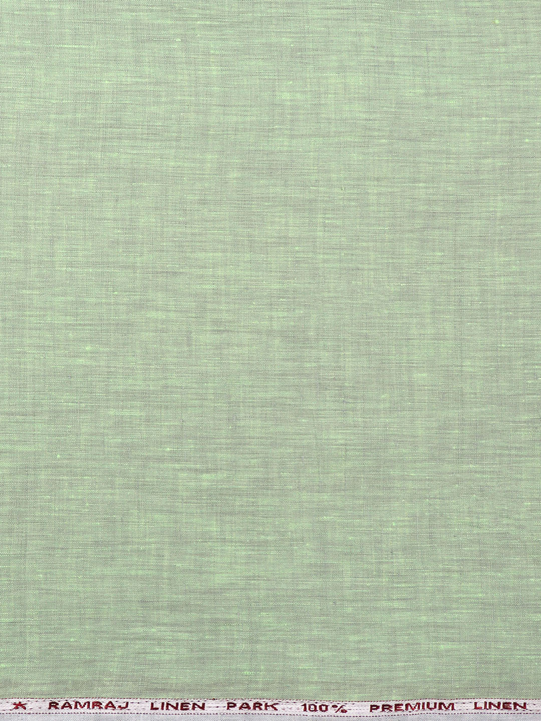 Pure Linen Colour Plain Shirt Fabric Greenish Grey Irish 8080-Zoom view