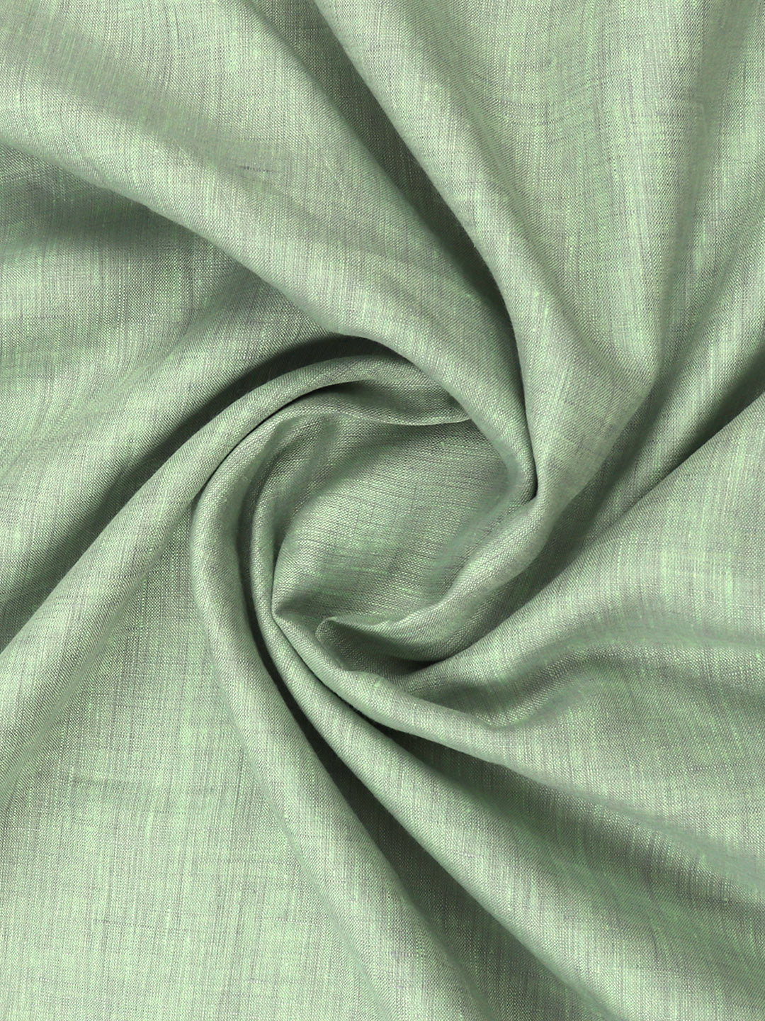 Pure Linen Colour Plain Shirt Fabric Greenish Grey Irish 8080