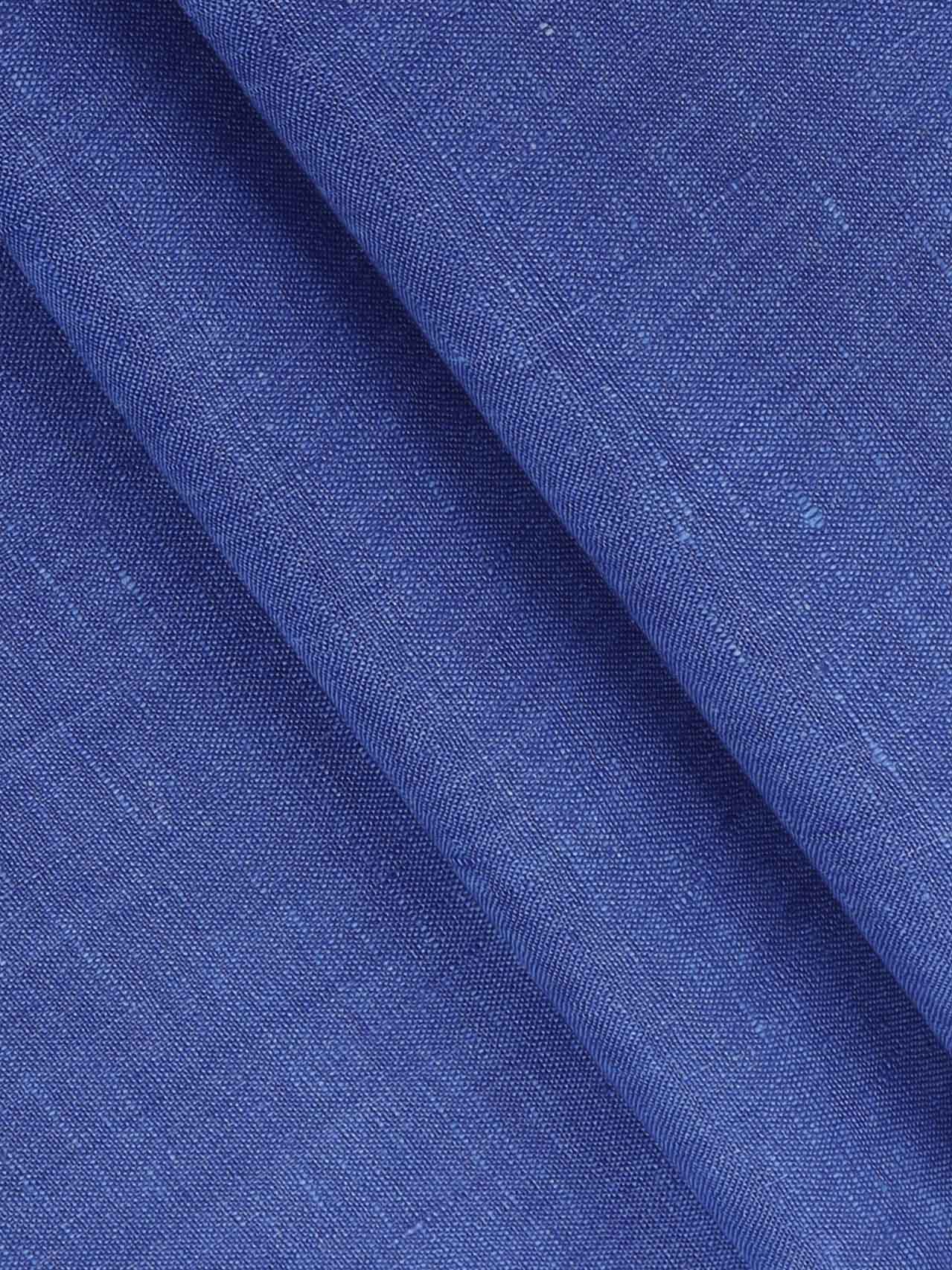 Pure Linen Colour Plain Shirt Fabric Blue Irish 8080-Pattern view