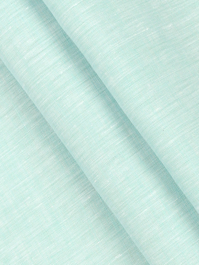 Pure Linen Colour Plain Shirt Fabric Sky Blue Irish 8080-PAttern view