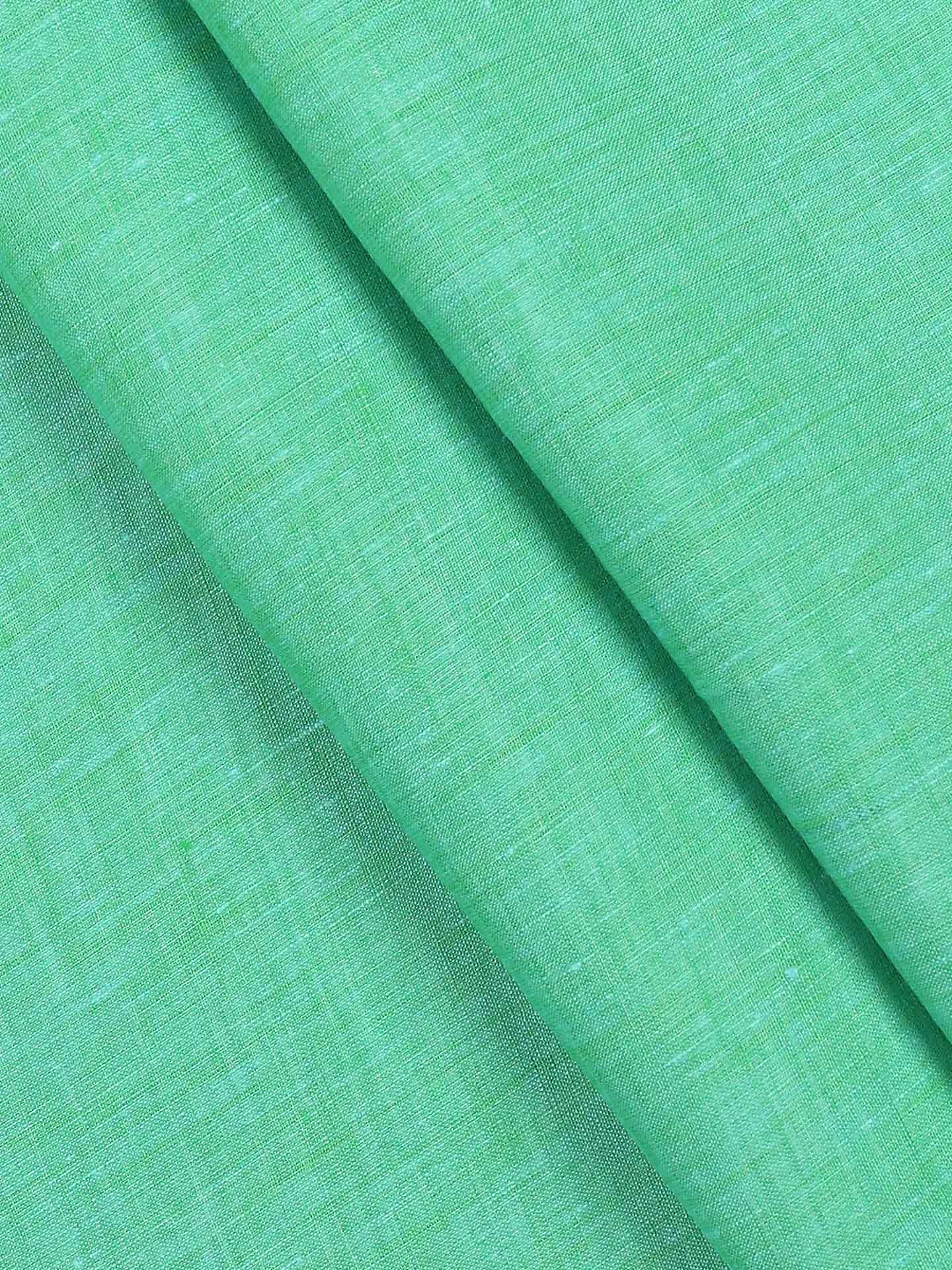 Pure Linen Colour Plain Shirt Fabric Green Irish 8080-Pattern view
